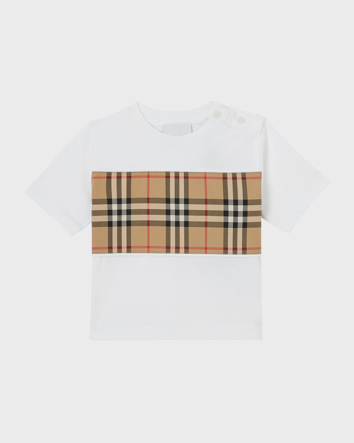 Kid's Cedar Check-Print T-Shirt, Size 6M-2