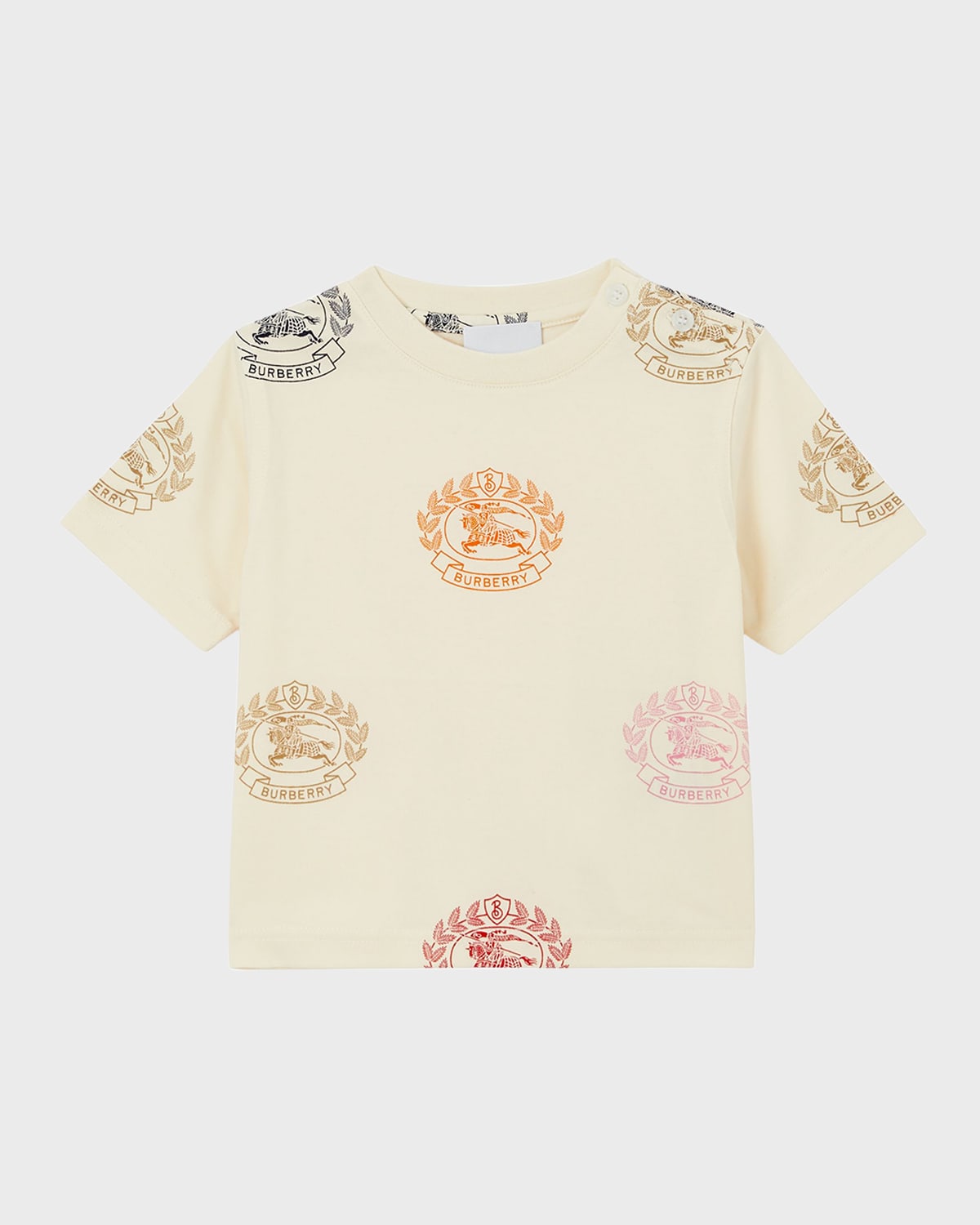 BURBERRY KID'S SIDNEY EQUESTRIAN LOGO CREST T-SHIRT