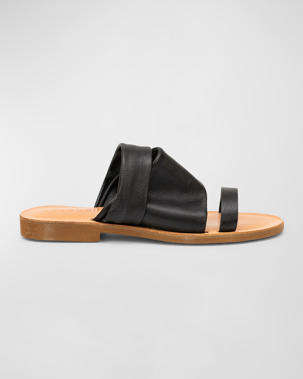 Napa Leather Slides With Cushoined Insole