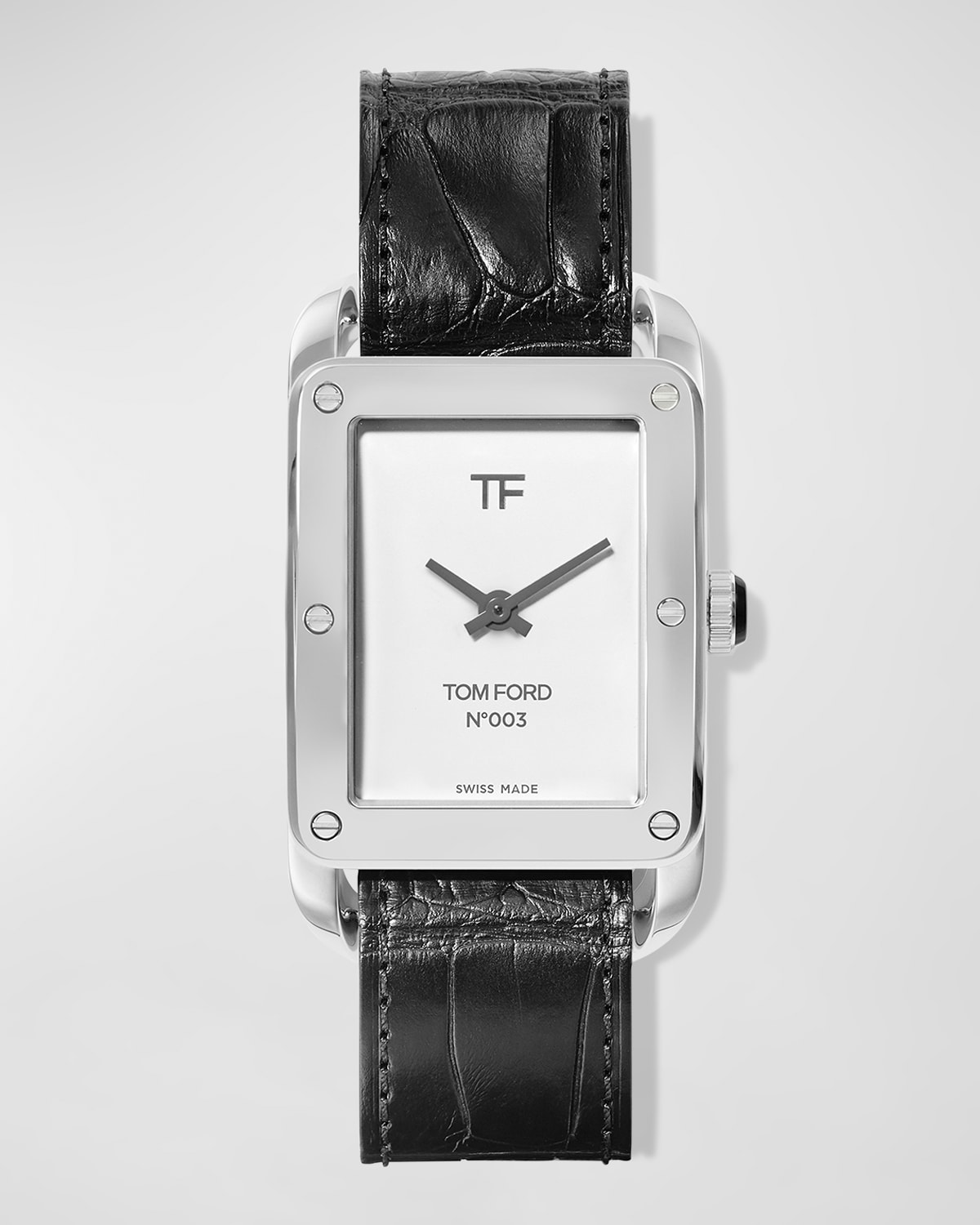Men's TOM FORD N.003 Watch, Stainless Steel with Alligator Strap