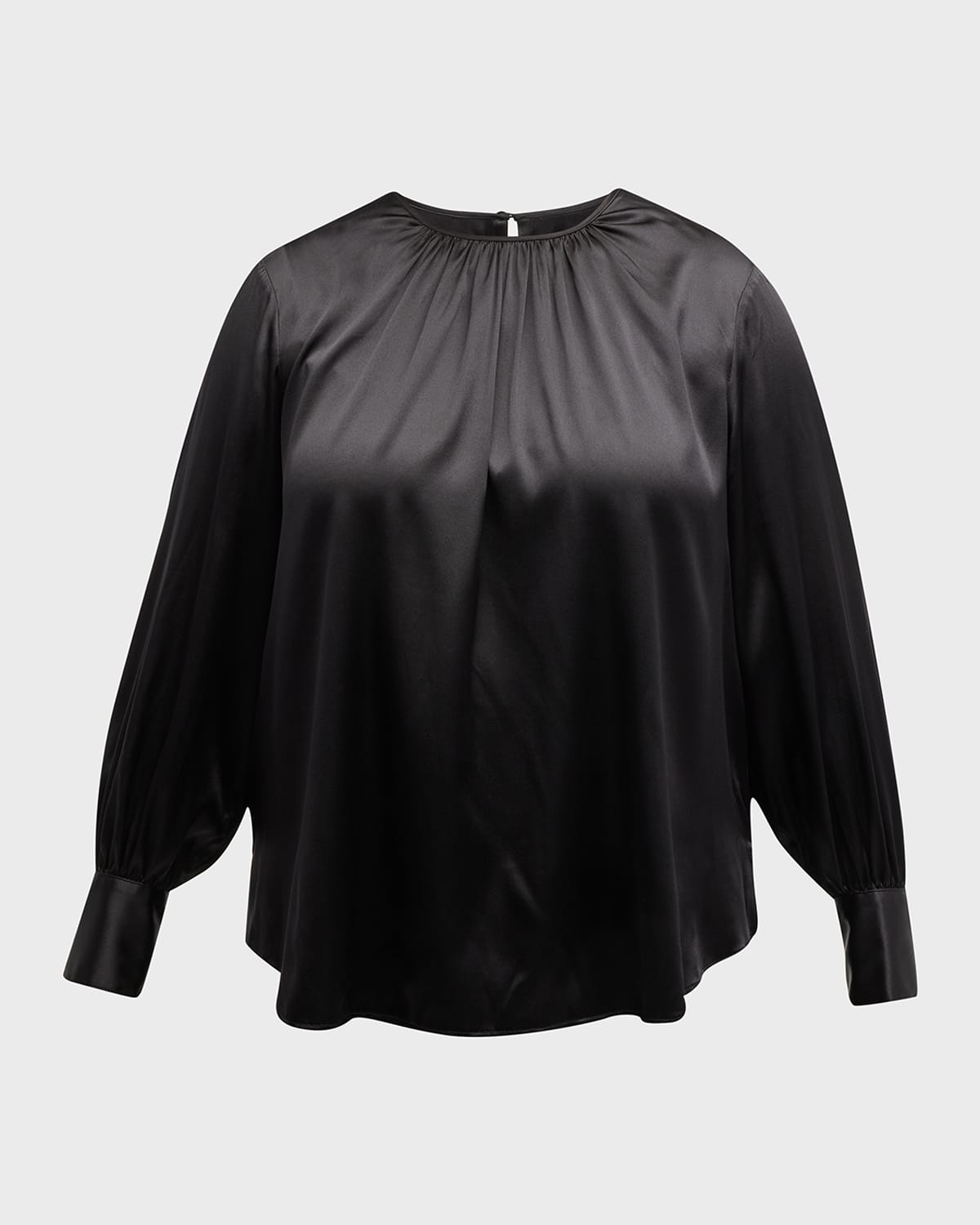 Mimosa Shirring Silk Blouse