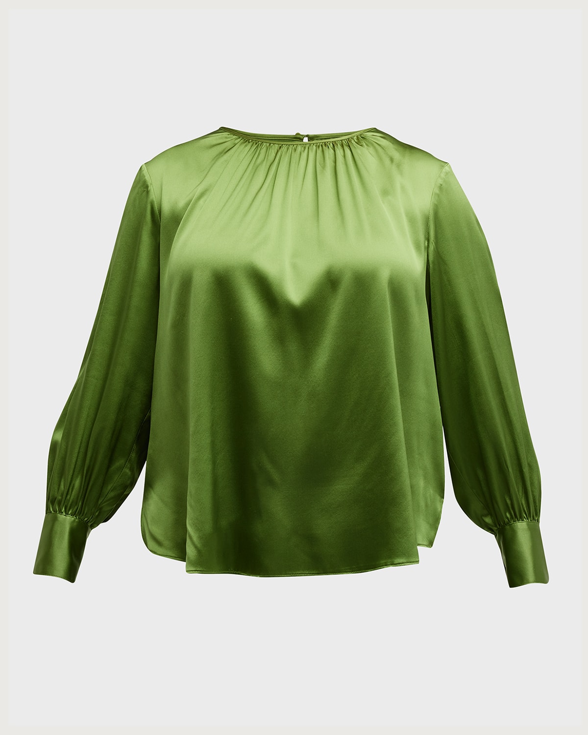 Mimosa Shirring Silk Blouse