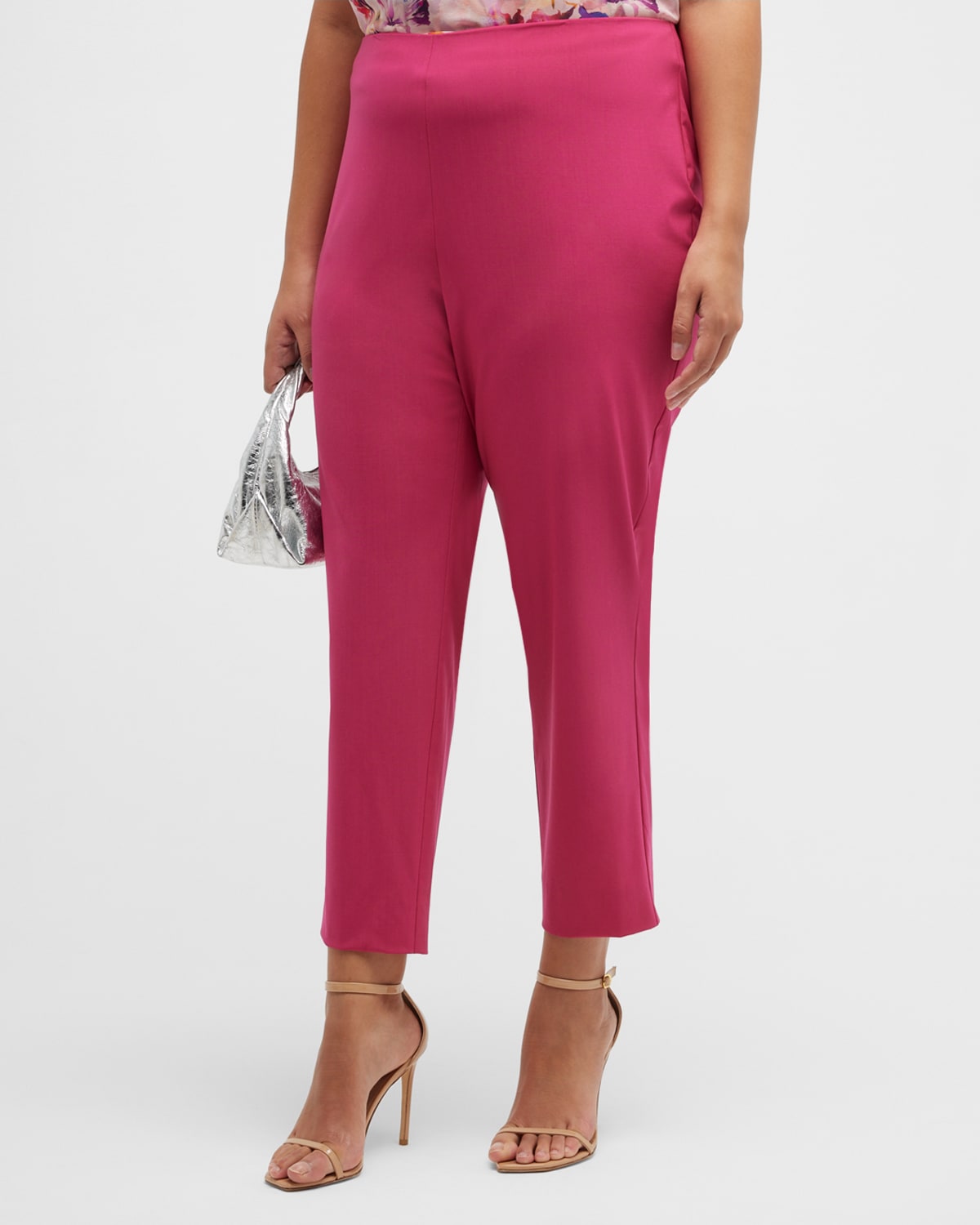 Angela Slim-Leg Crop Pants