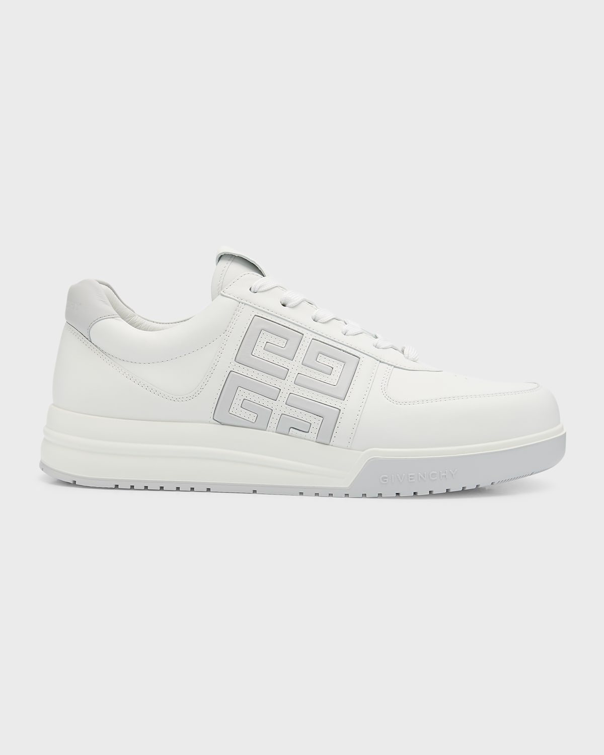 Givenchy Monogram-print Lace-up Sneakers In White/blue