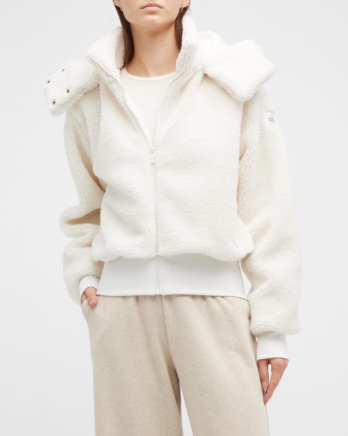 Alo yoga foxy sherpa jacket pristine cheap
