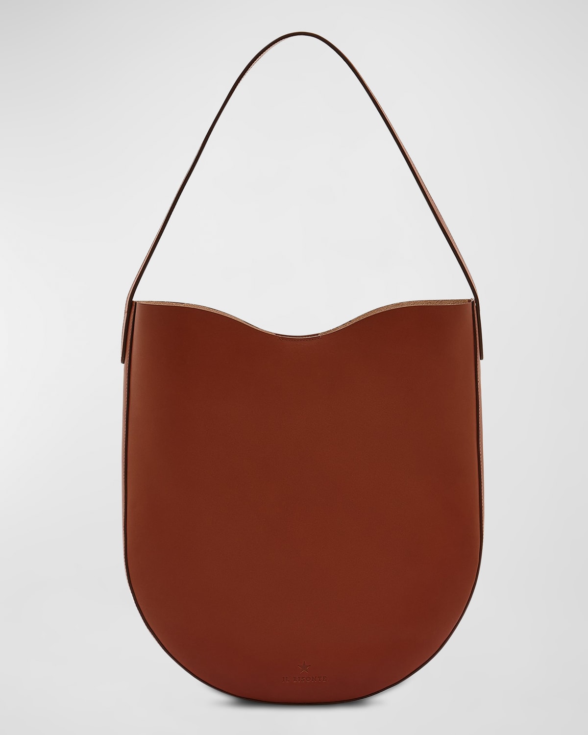 Roseto Vacchetta Leather Hobo Bag