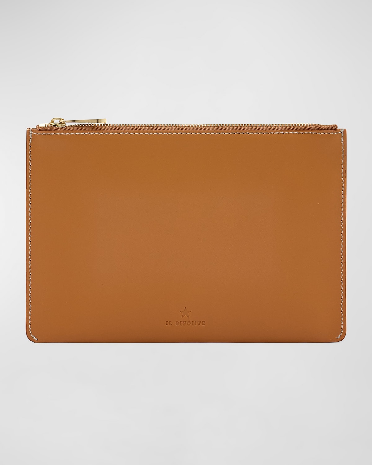 Oliveta Zip Vacchetta Leather Card Case