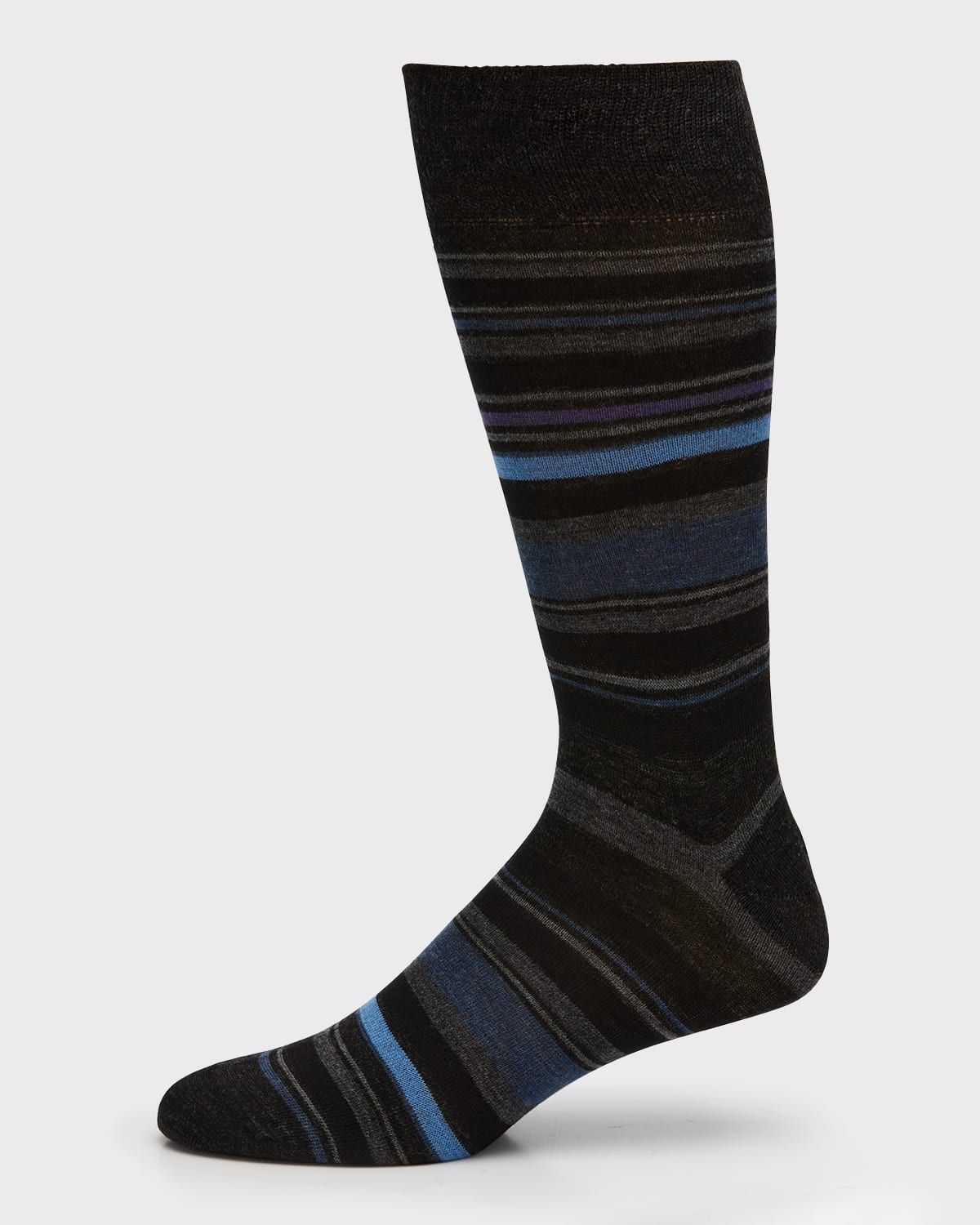 Men's 3-Pack Merino Striped Crew Socks