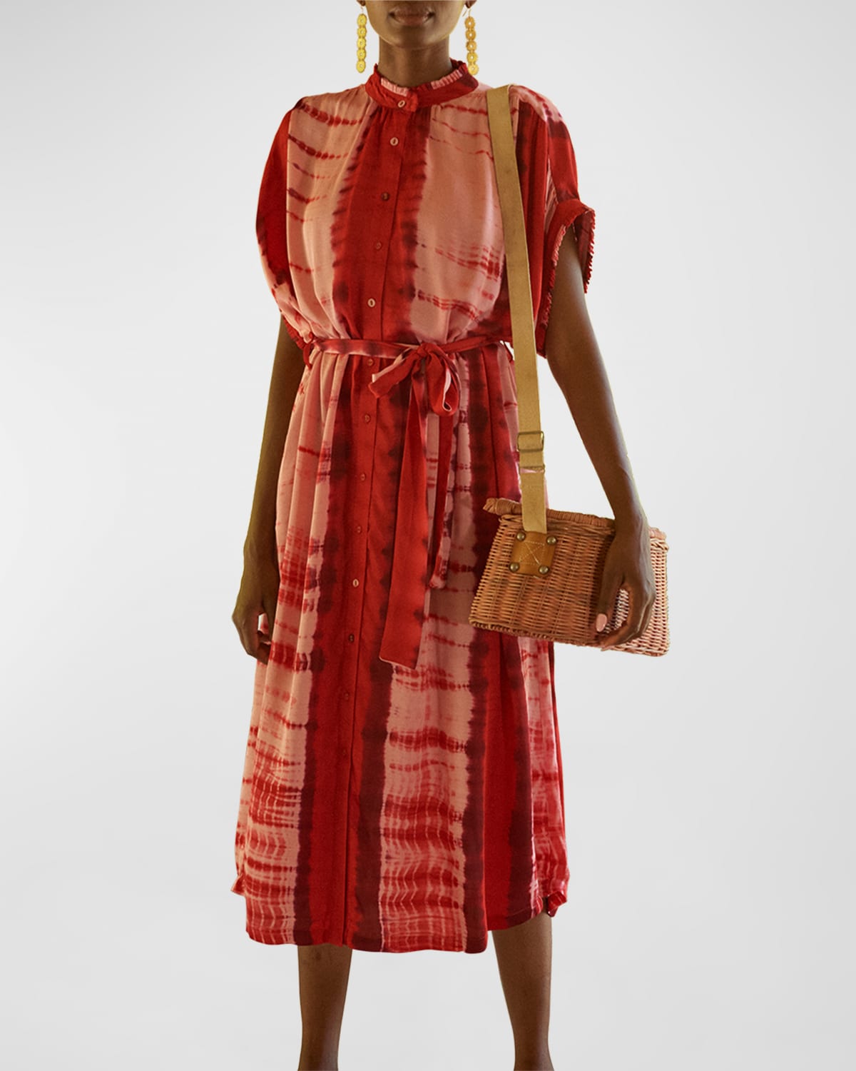 Tie-Dye Valerie Kaftan-Style Midi Dress