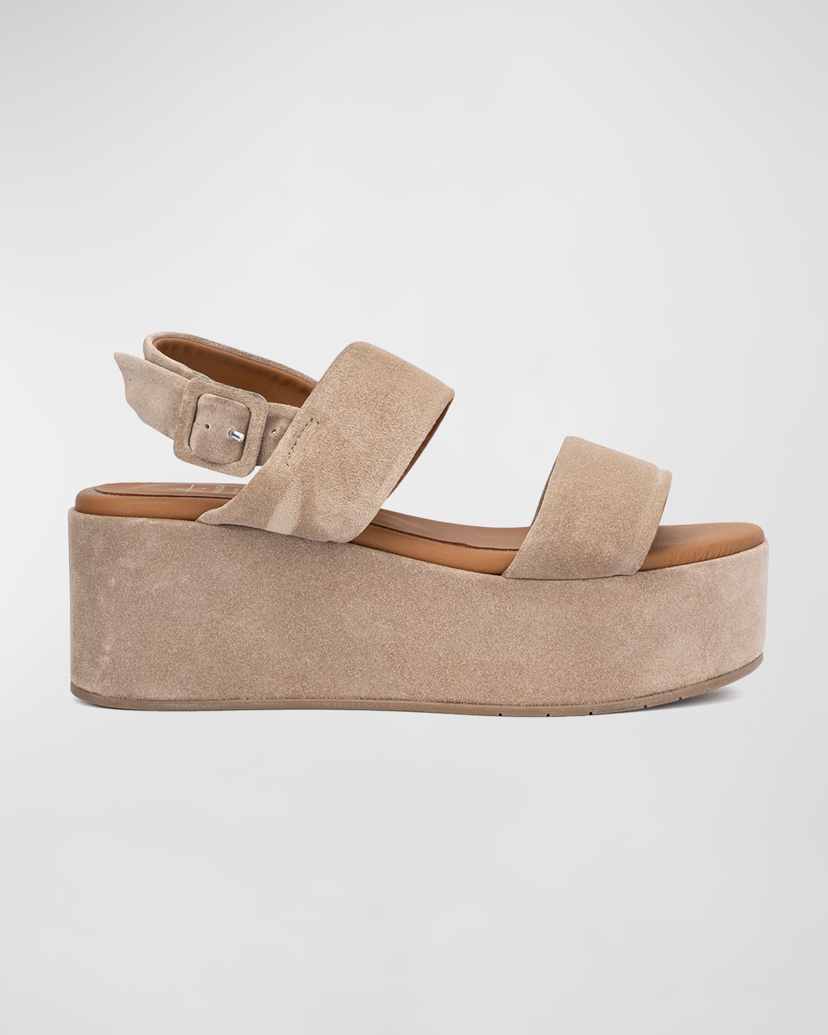 Denissa Suede Slingback Platform Sandals