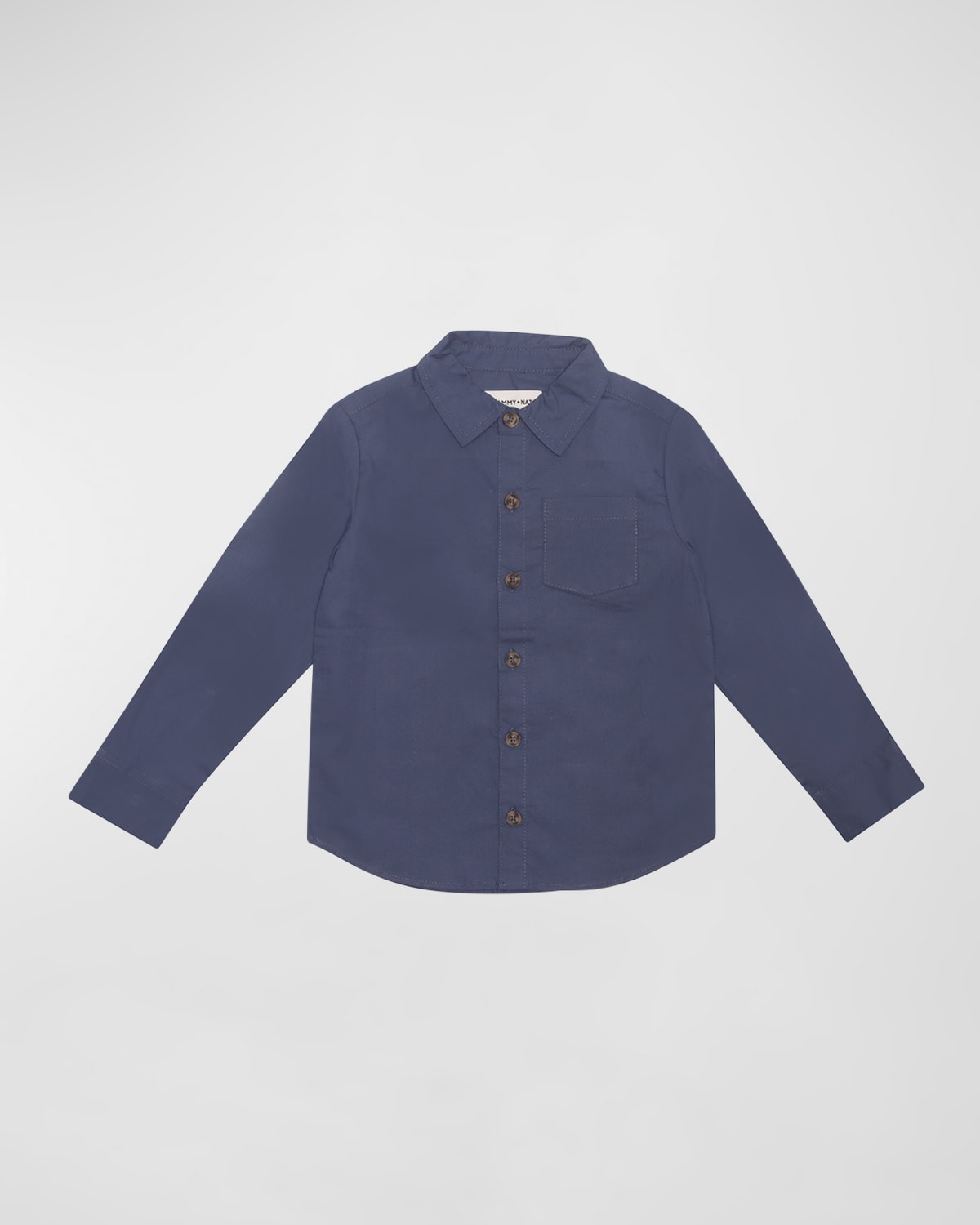 Boy's Poplin Button Down Shirt, Size 3M-8