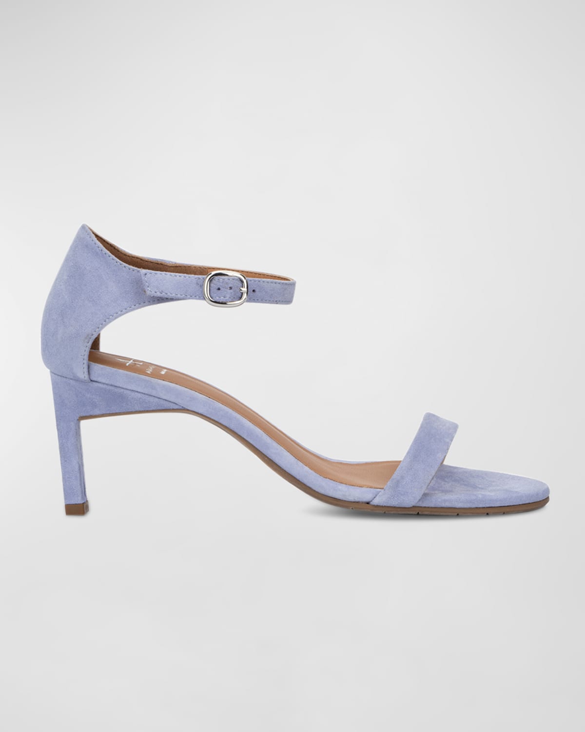 Harper blue suede new arrivals ankle strap heels