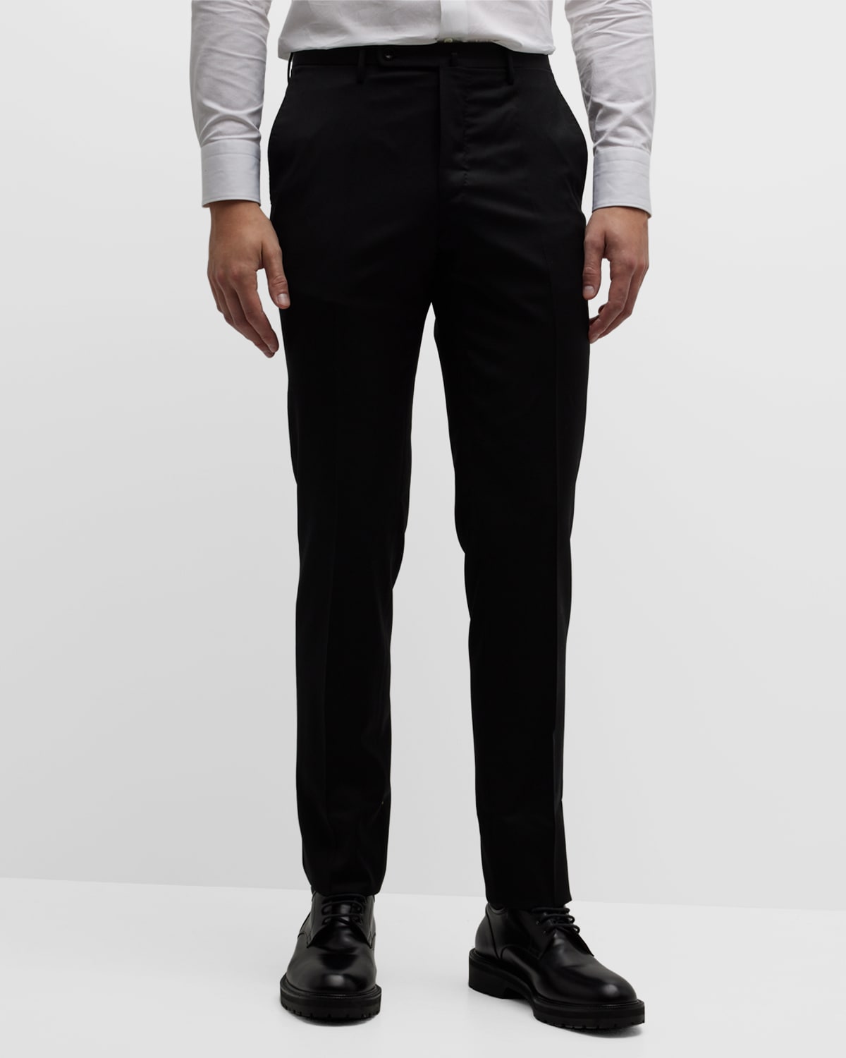 Men's Solid Stretch Wool Pants