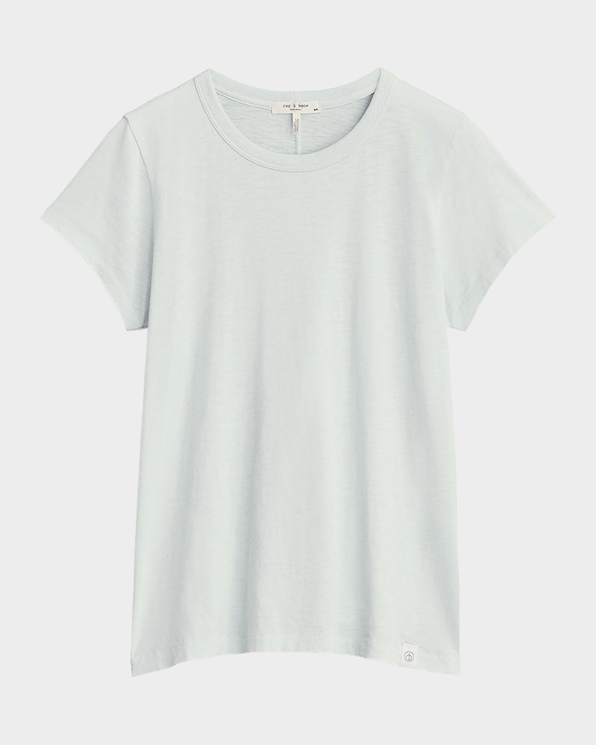 Rag & Bone Luca Slim Short-sleeve Baby Tee In Iceflow