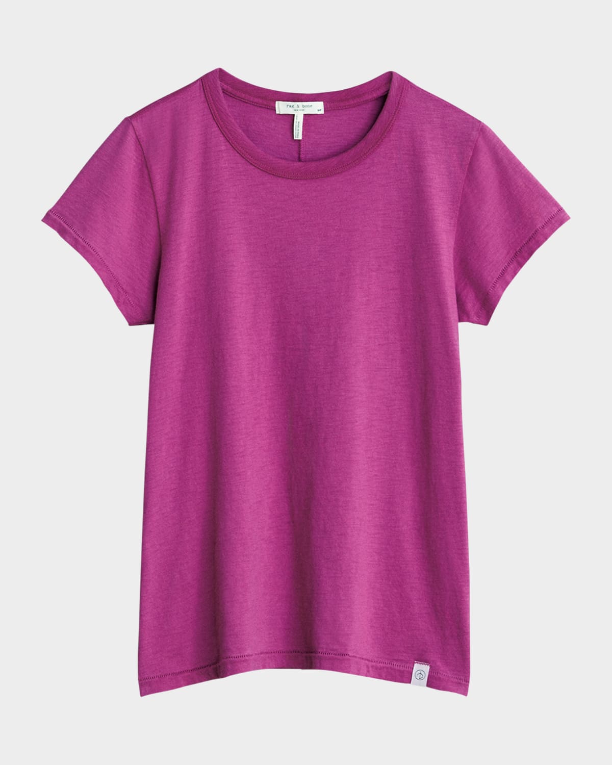Rag & Bone The Slub Tee In Fuchsia