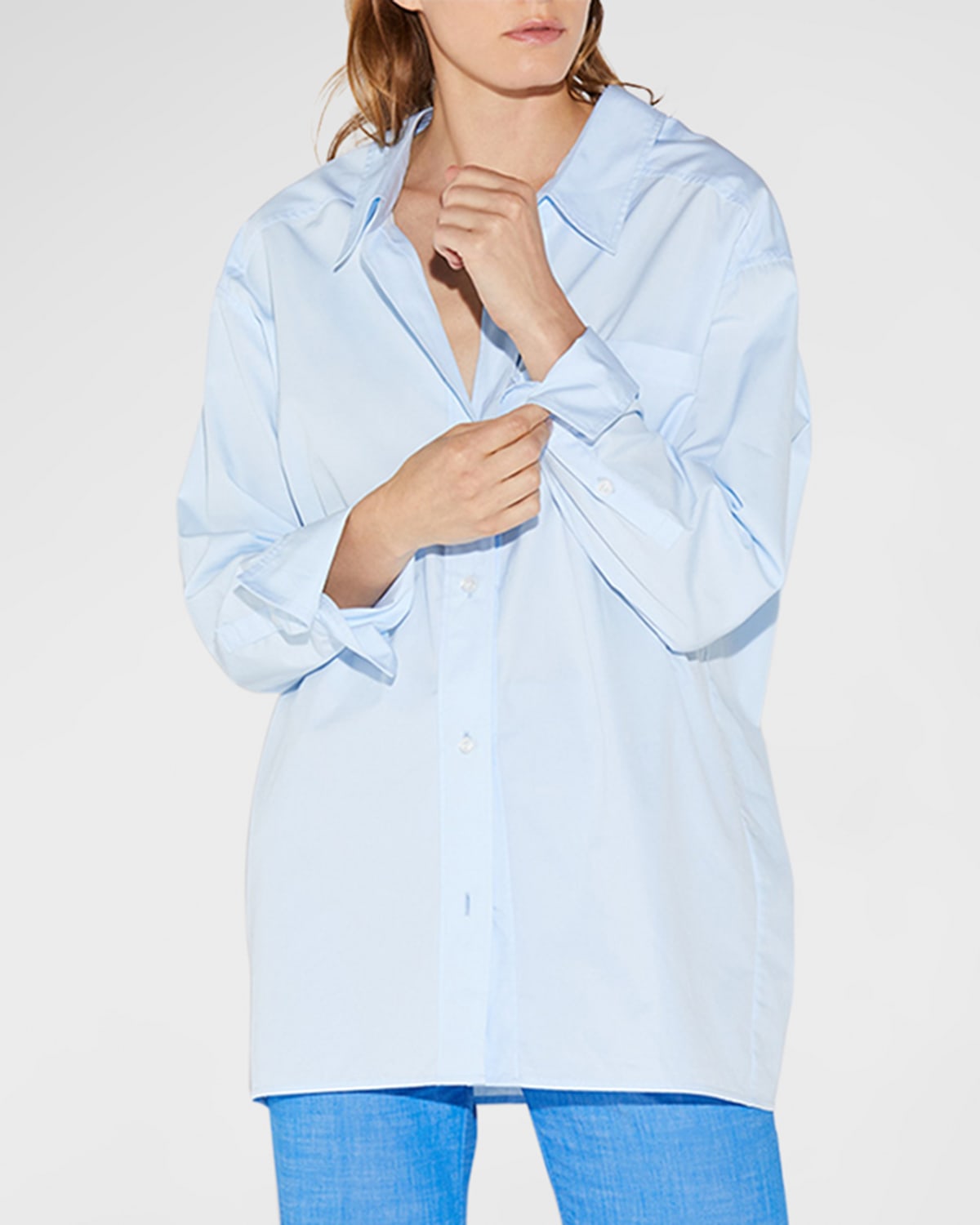Petra Oversized Button-Down Cotton Shirt