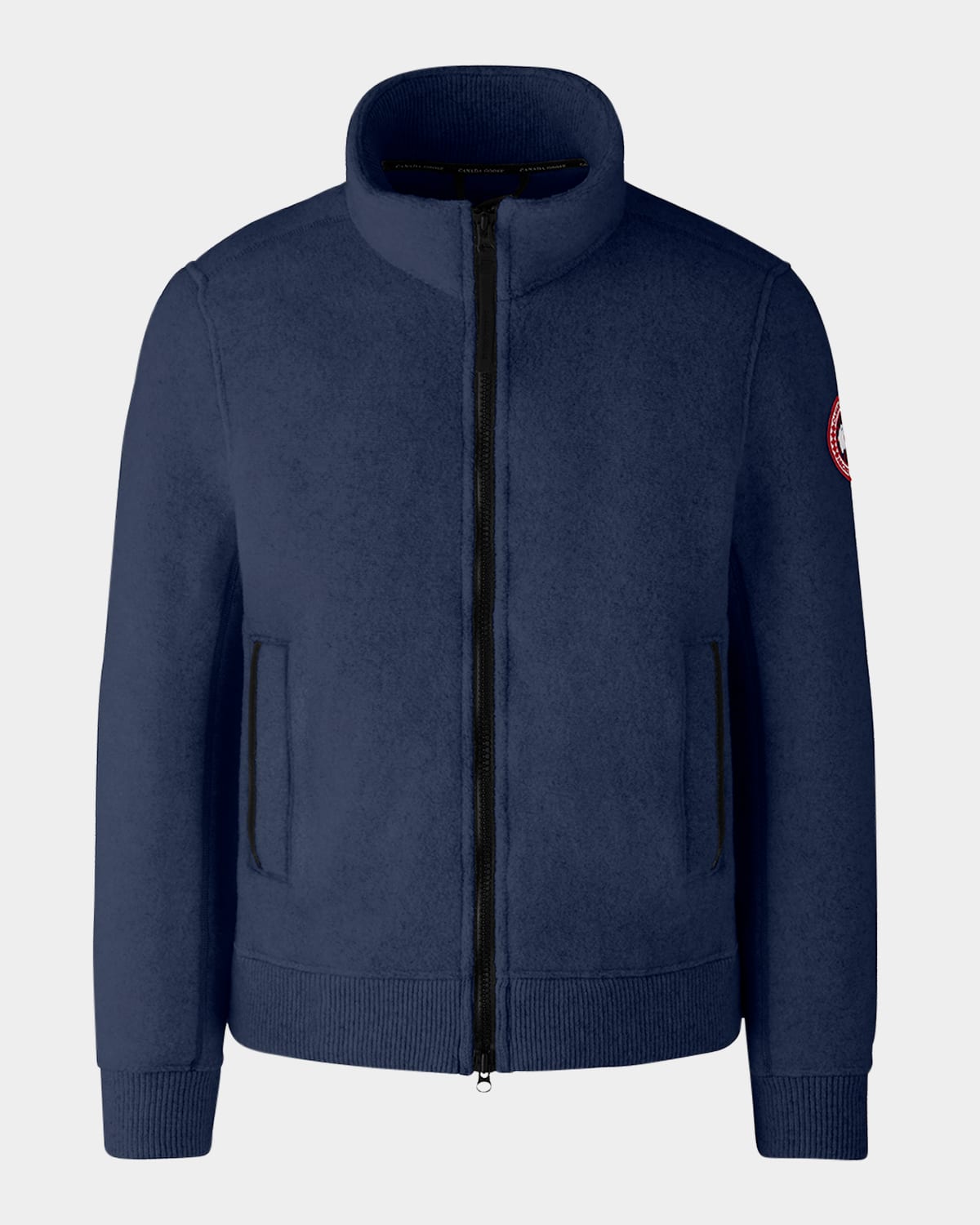 Shop Canada Goose Men's Lawson Fleece Jacket In Atlantic Navy