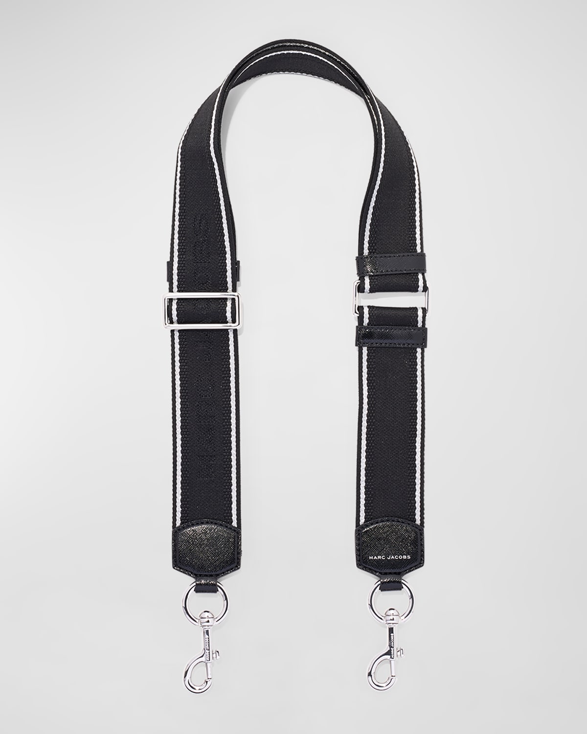 Marc Jacobs The Logo Dtm Webbing Strap In Black