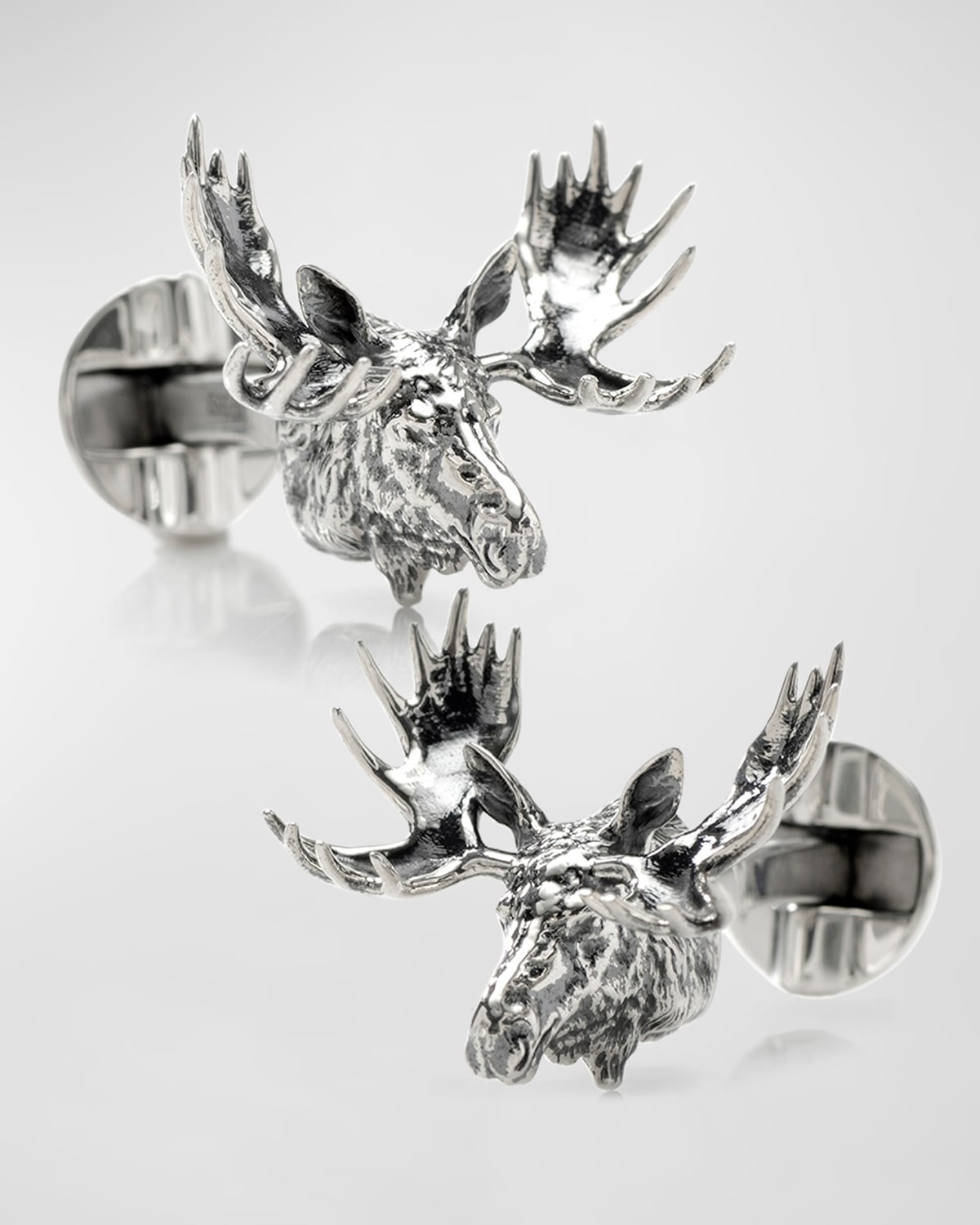 Cufflinks, Inc Men's Moose Head Cufflinks In Silver