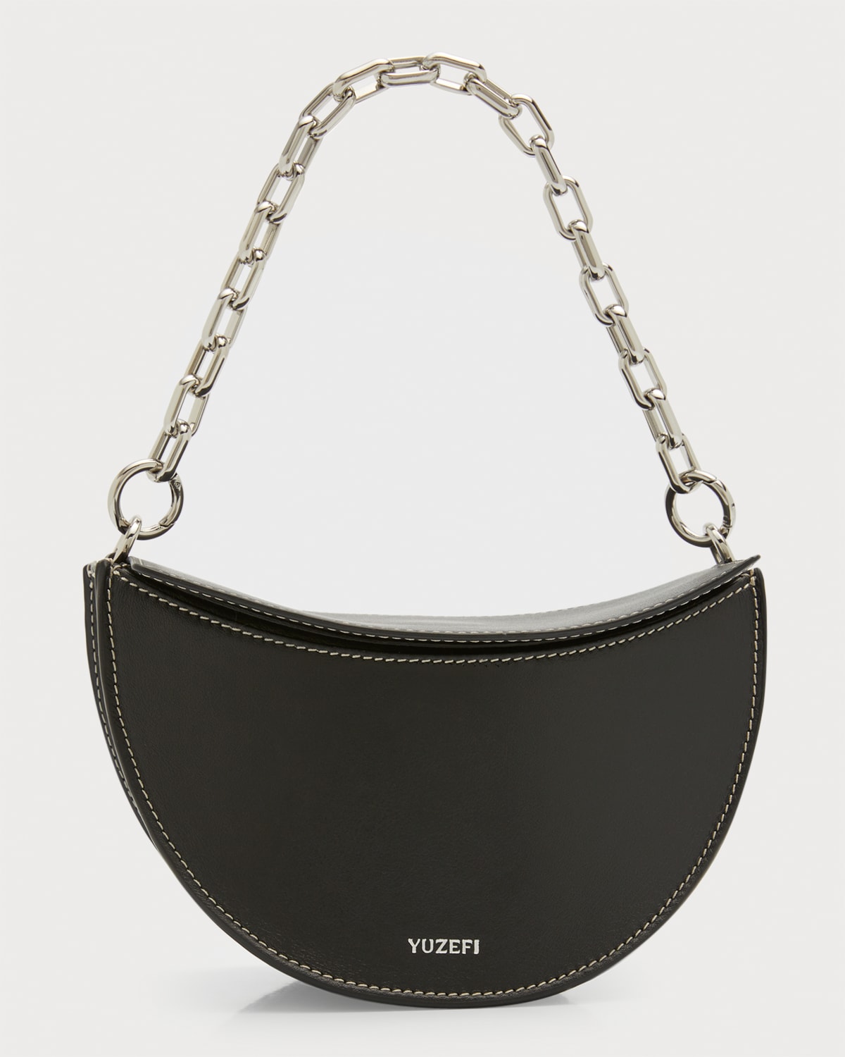 Yuzefi Doris Leather Chain Shoulder Bag