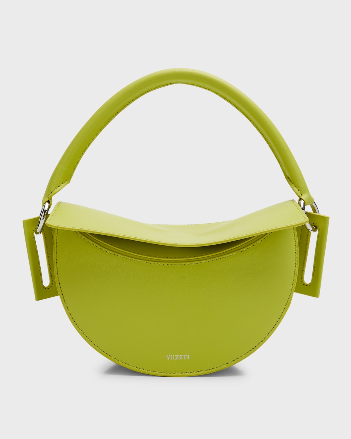 YUZEFI DIP LEATHER TOP-HANDLE BAG 