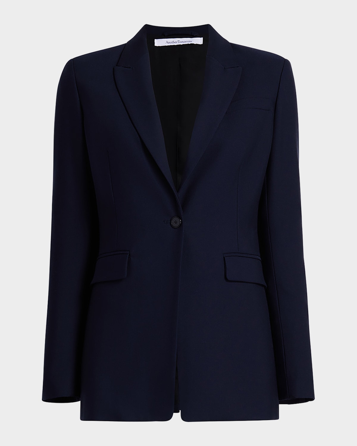 ANOTHER TOMORROW SINGLE BUTTON BLAZER JACKET 