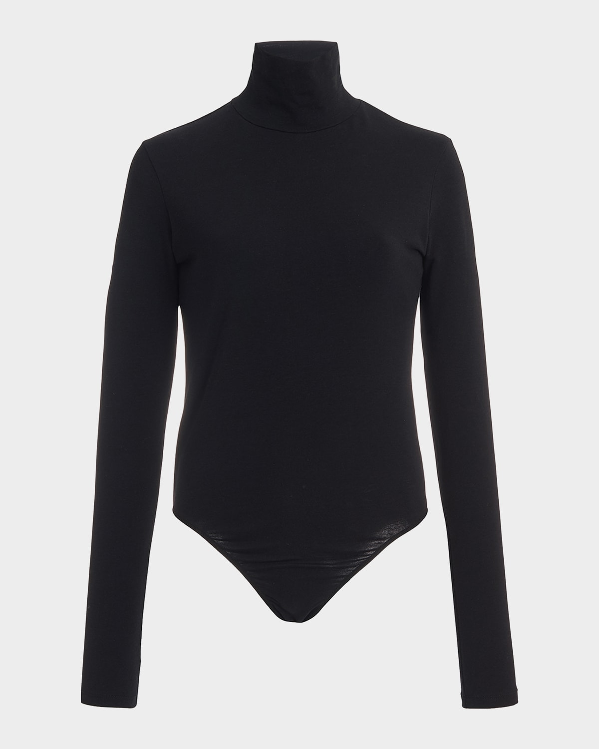 Another Tomorrow Turtleneck Bodysuit In Black