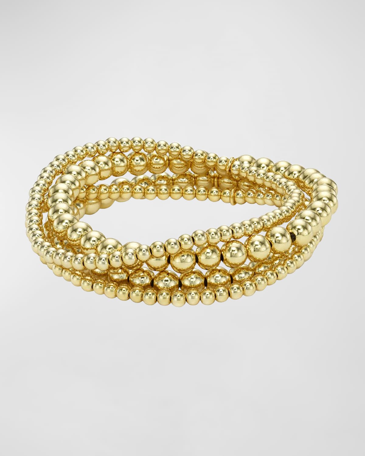 Zoe Lev Jewelry Gold-fill Bead Bracelet Stack, Set Of 4