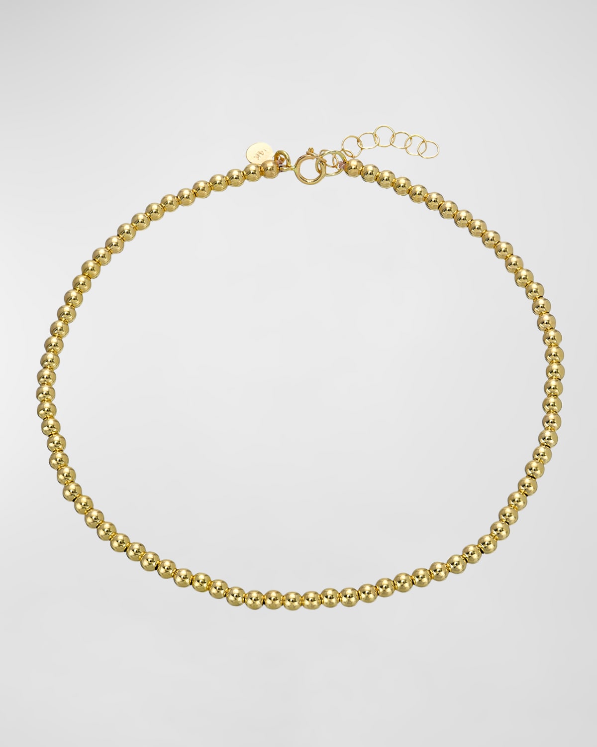 Zoe Lev Jewelry 14k Gold Beaded Anklet