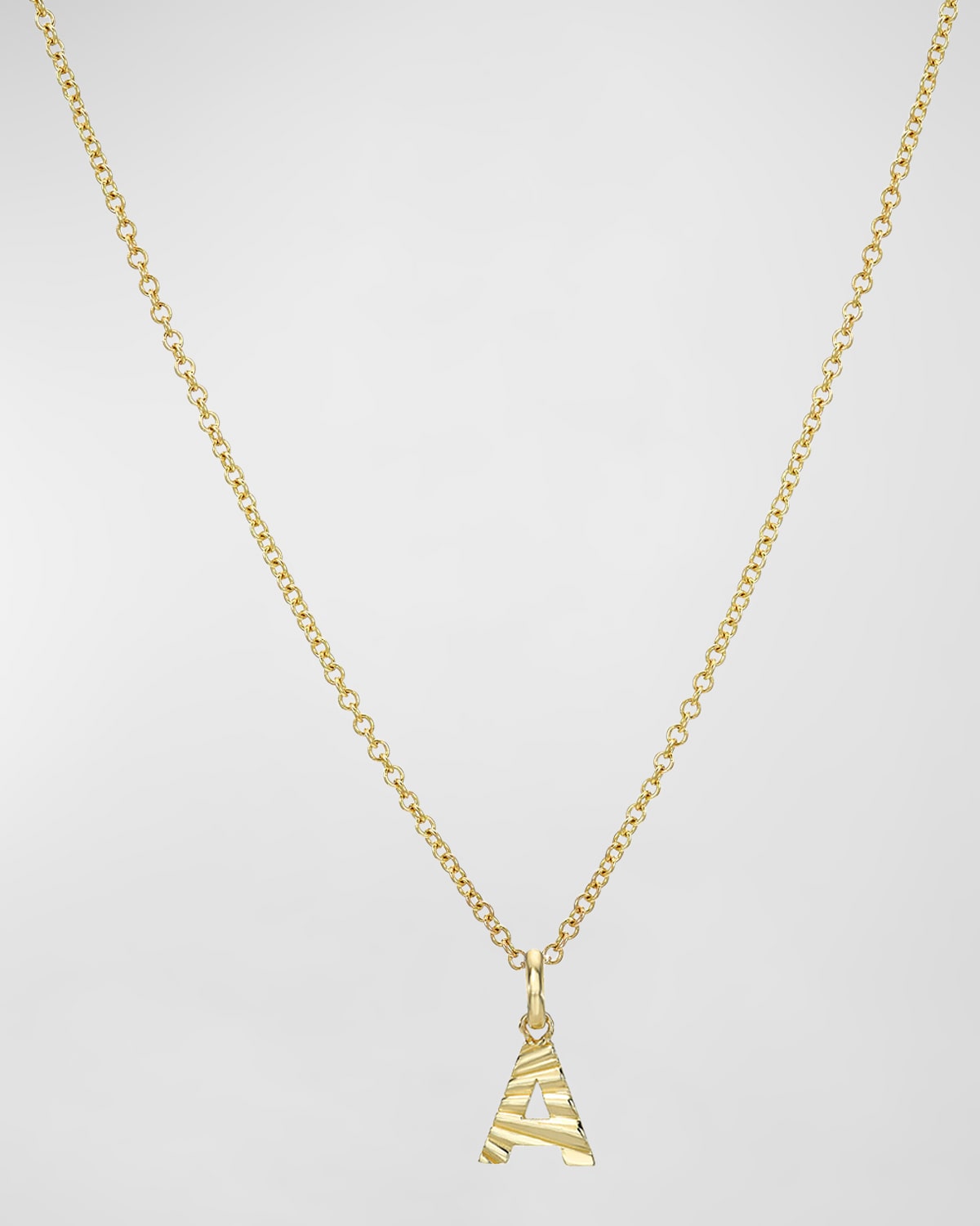 Zoe Lev Jewelry 14k Gold Initial Pendant Necklace In A