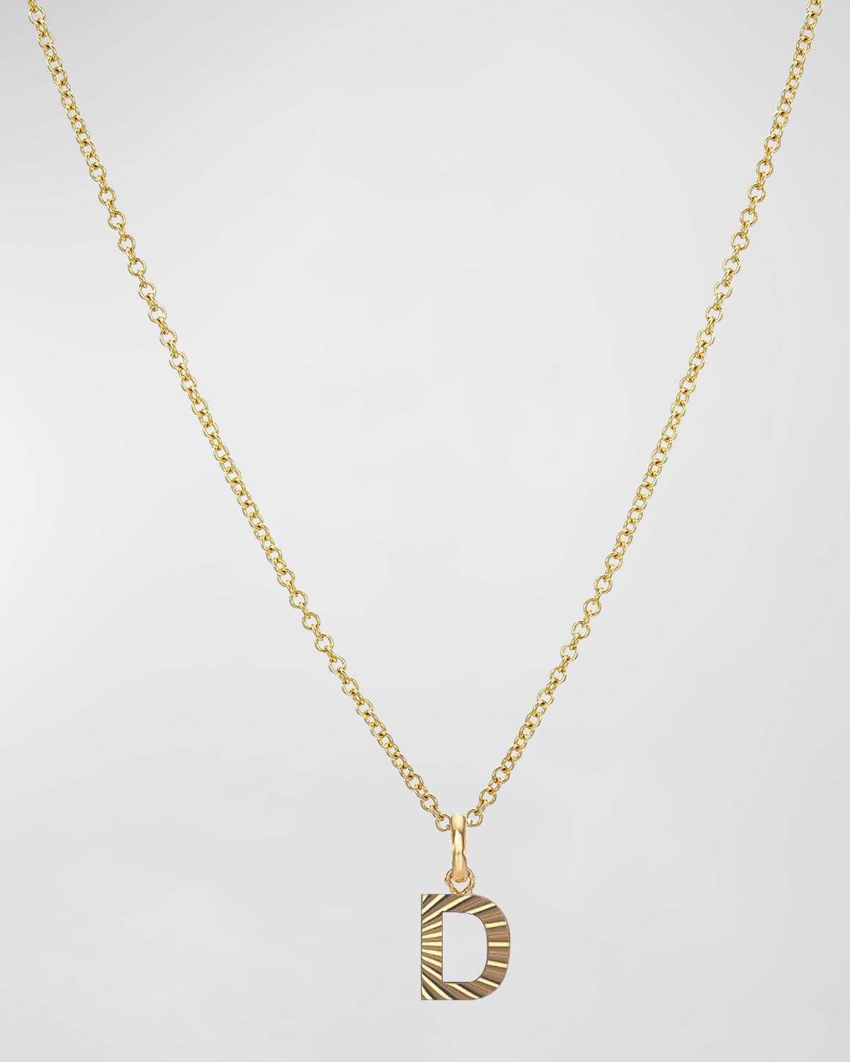 14K Gold Initial Pendant Necklace