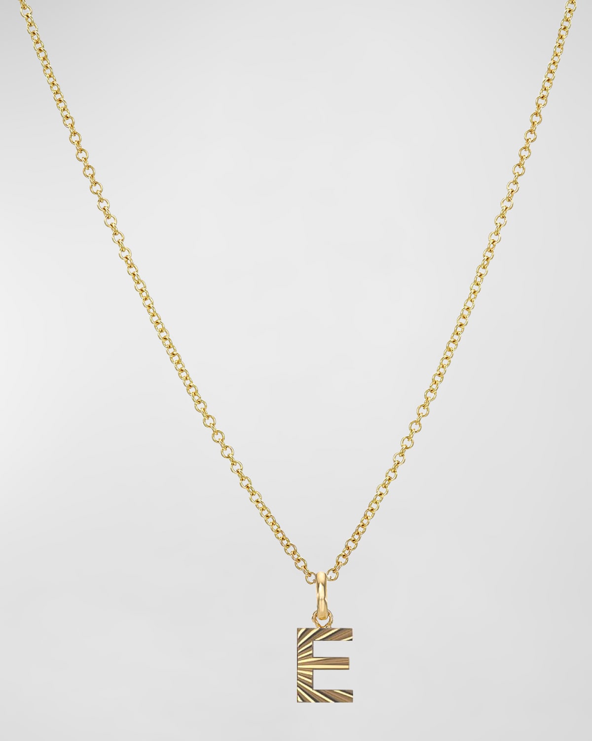 Zoe Lev Jewelry 14k Gold Initial Pendant Necklace In E