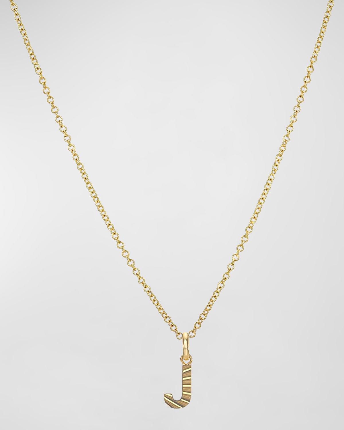 Zoe Lev Jewelry 14k Gold Initial Pendant Necklace In J