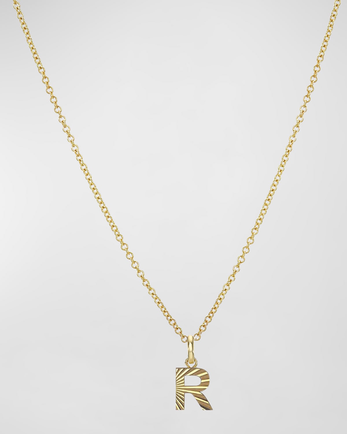 Zoe Lev Jewelry 14k Gold Initial Pendant Necklace In R
