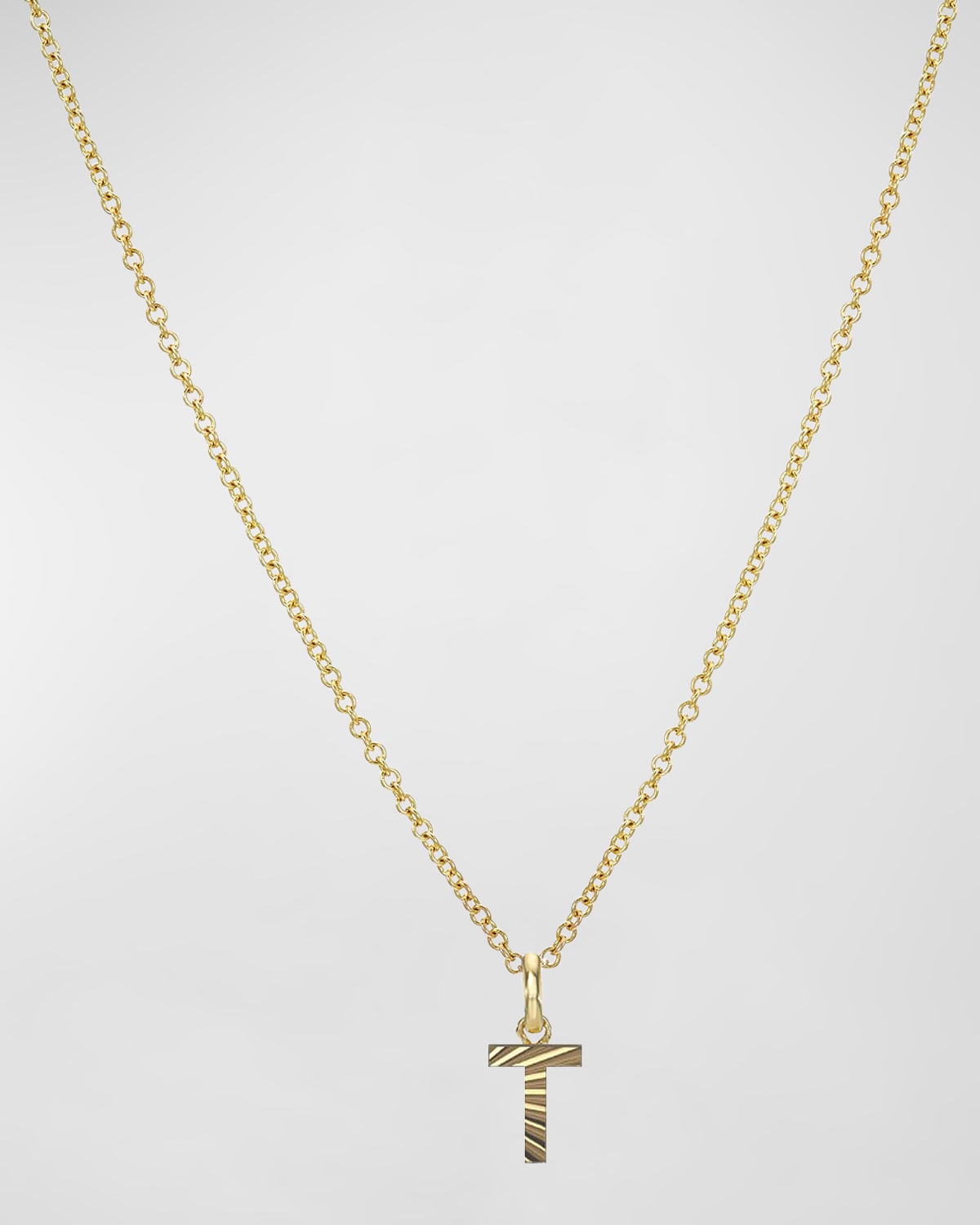 Zoe Lev Jewelry 14k Gold Initial Pendant Necklace In T
