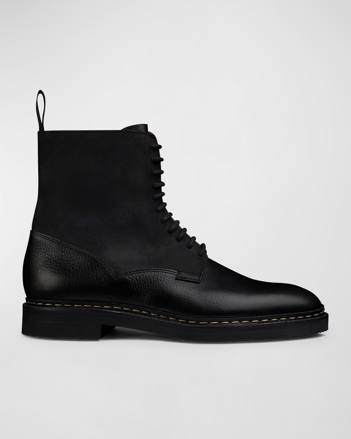 John Lobb Men's Perth Leather Lace-up Boots In Black