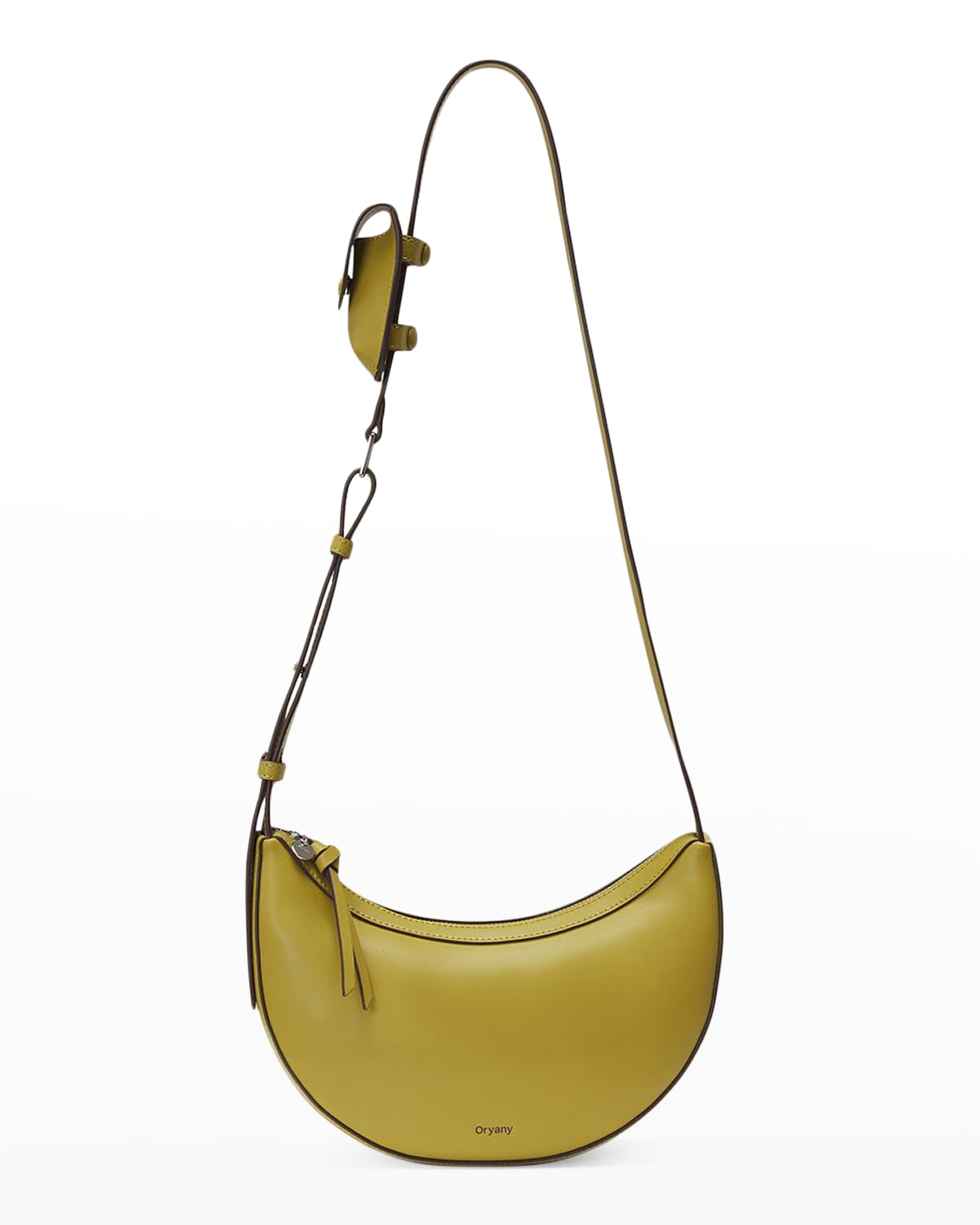 Rookie Half-Moon Leather Crossbody Bag