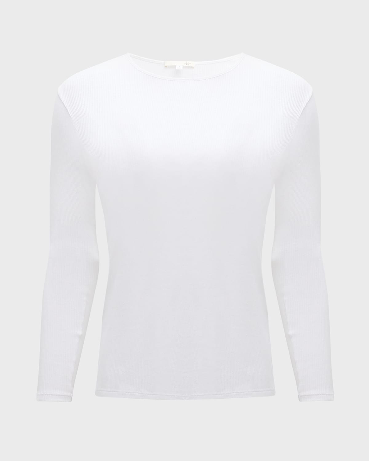 Ribbed Long-Sleeve Pima Cotton Pajama Set