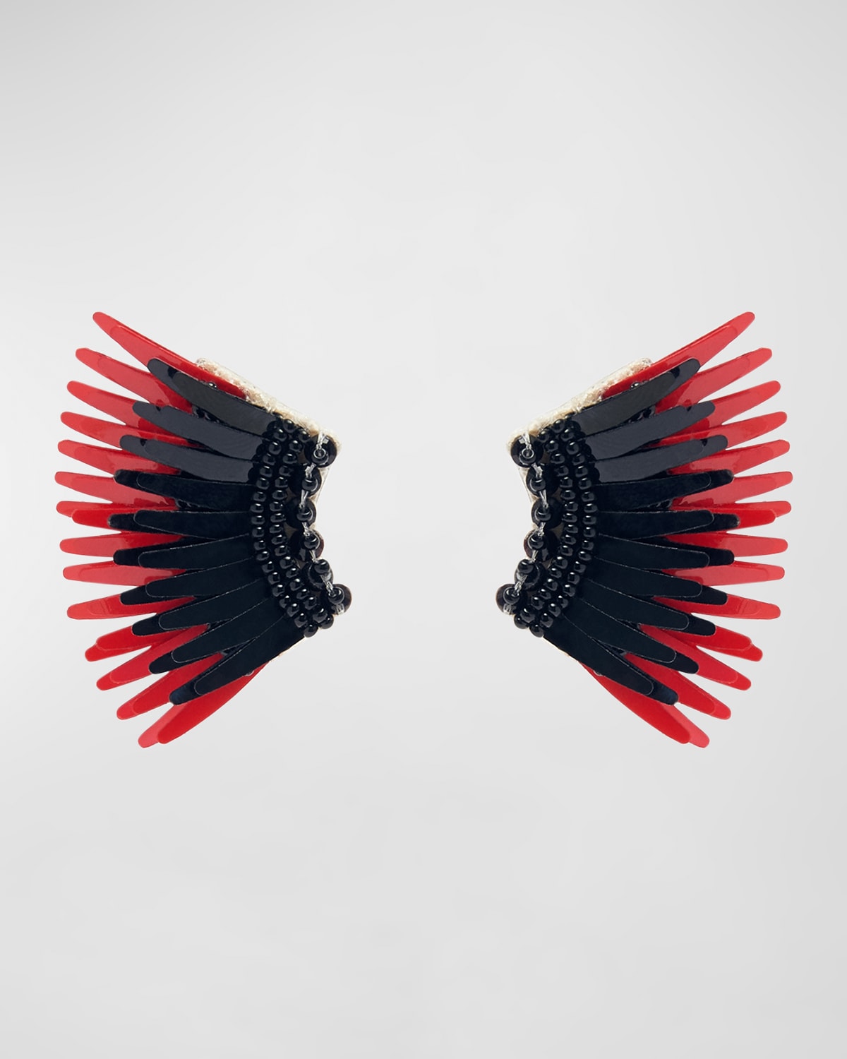 Madeline Gameday Earrings, Black/Red