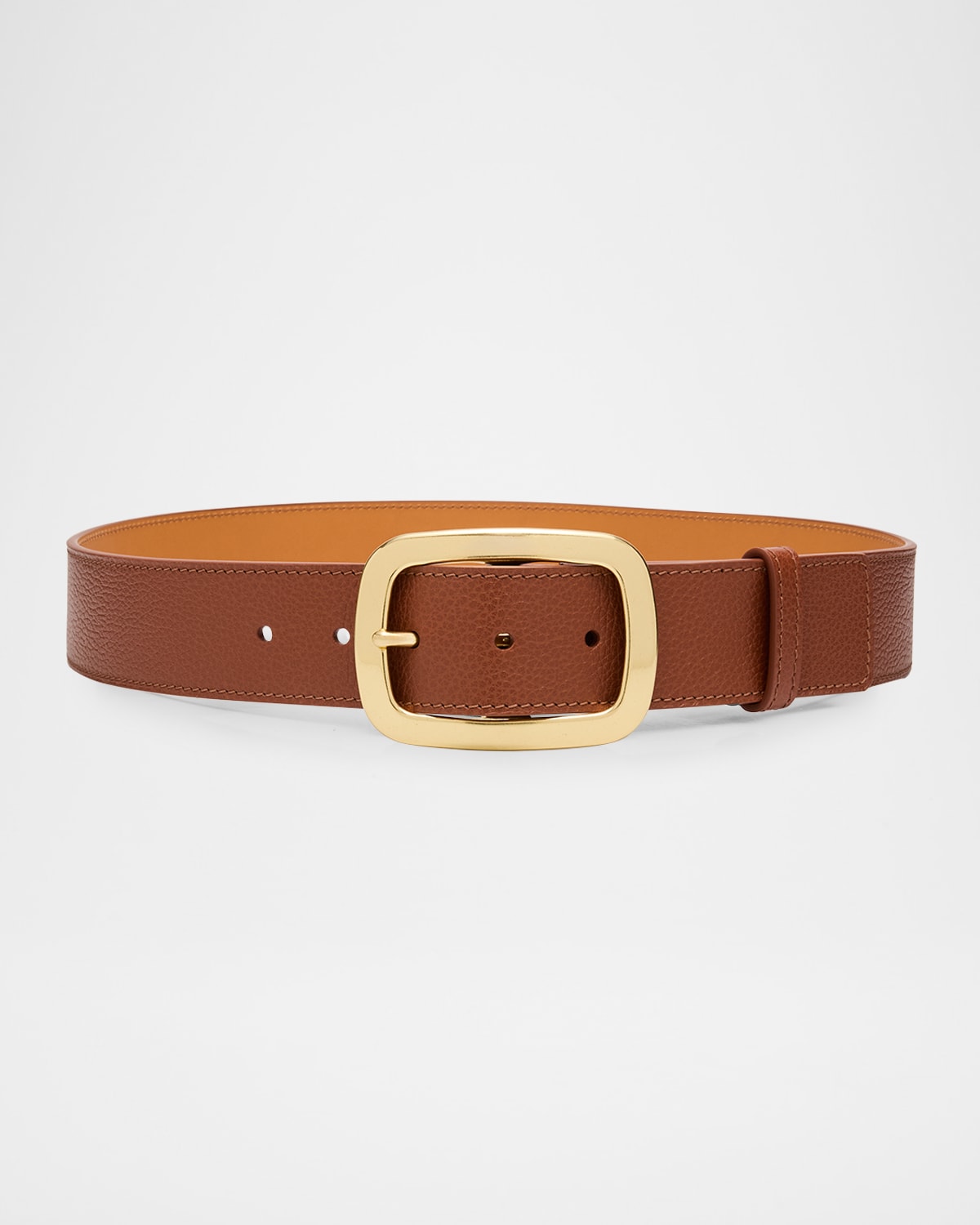 Vaincourt Paris La Captivante Leather Belt In Brown