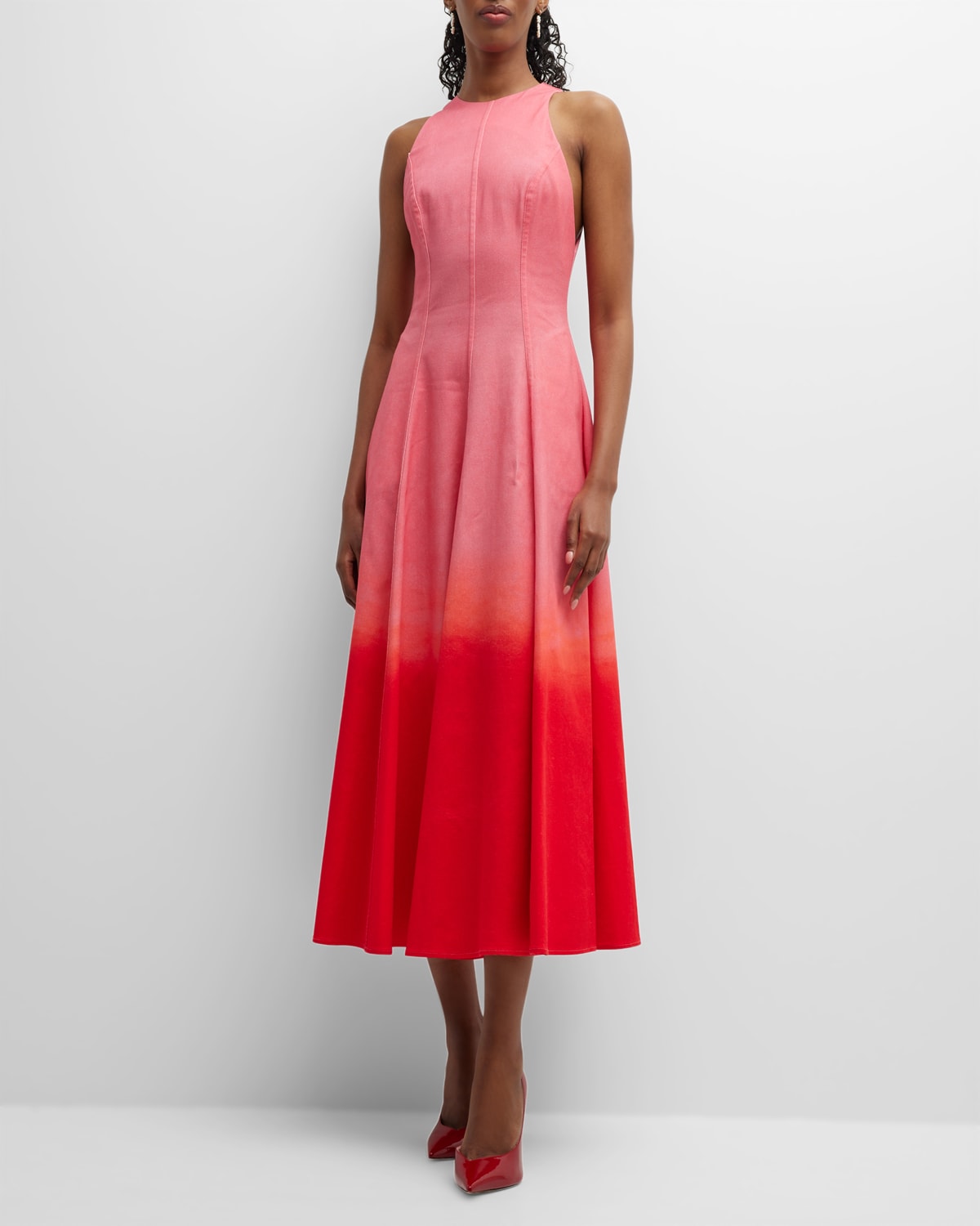 dip dye formal dress Romantic Dip Dye Rainbow Colored Wedding Dress main image 0