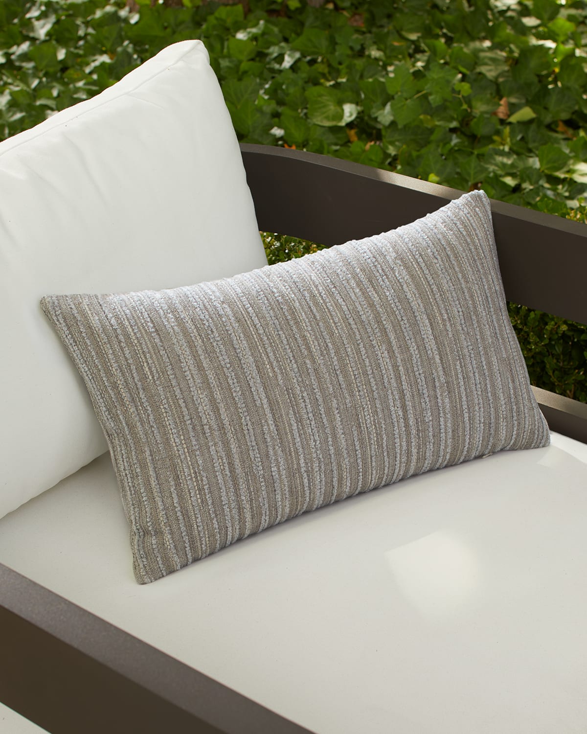 Luxe Stripe Outdoor Lumbar Pillow