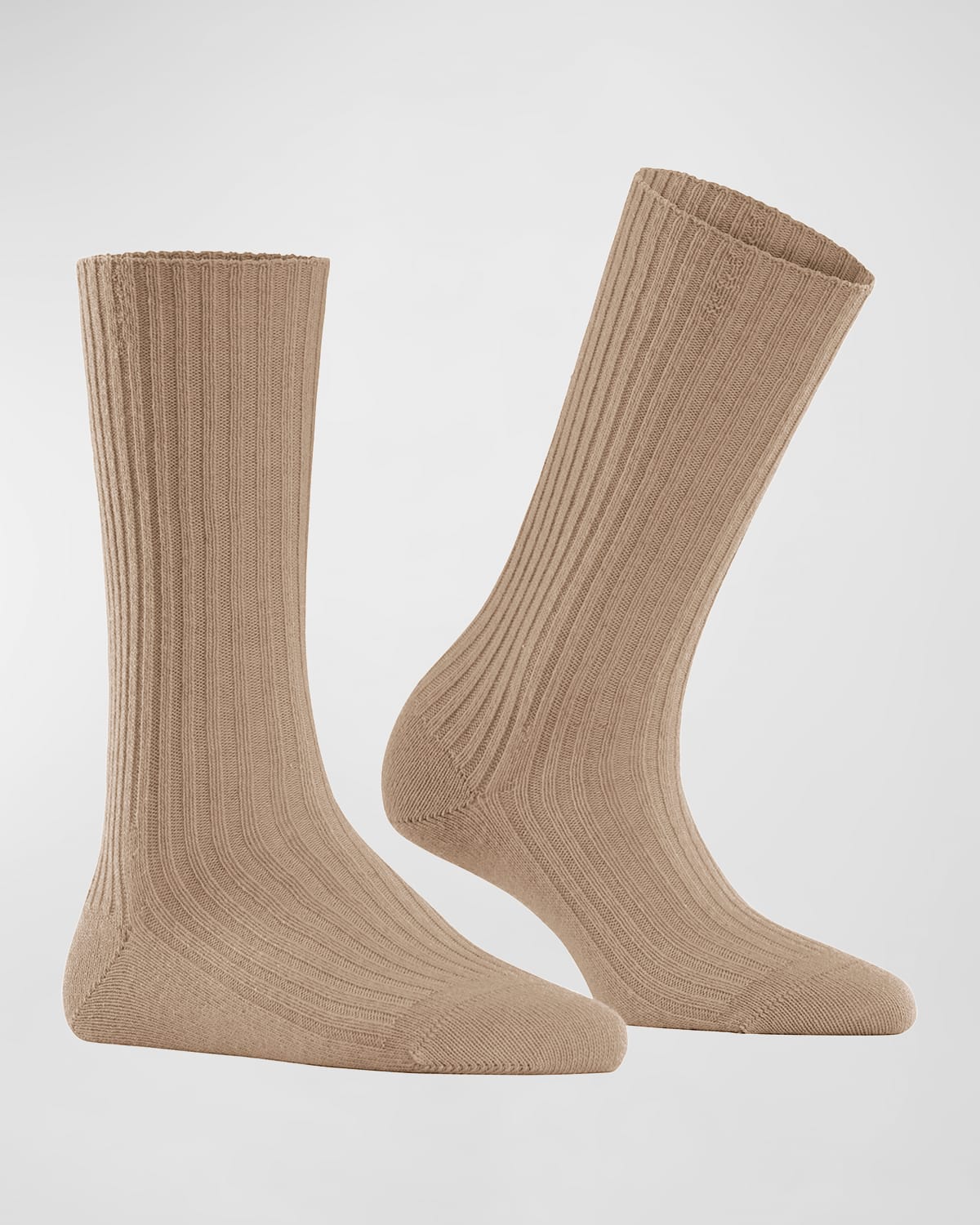 Ribbed Cashmere-Blend Boot Socks