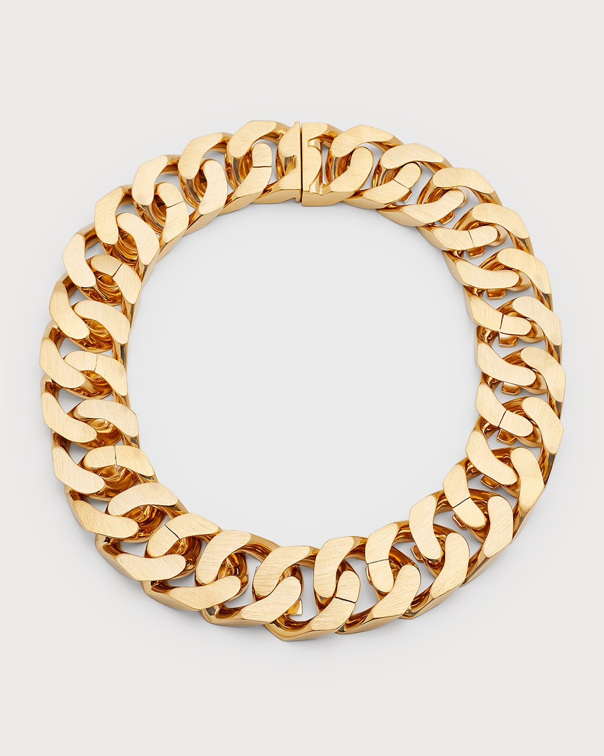 Men's Small Golden Curb Chain Necklace