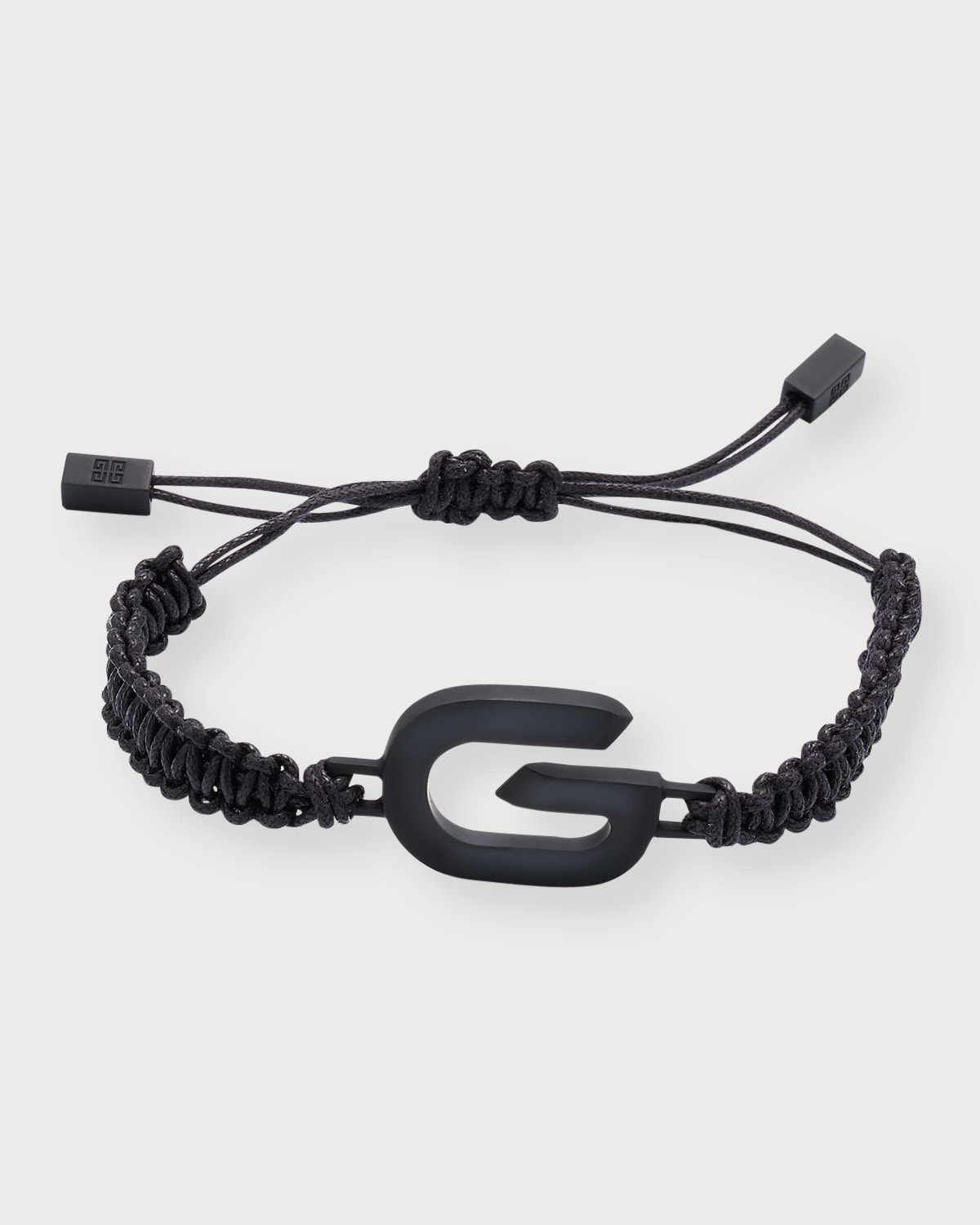 Givenchy Men's G-link Cord Bracelet In Black
