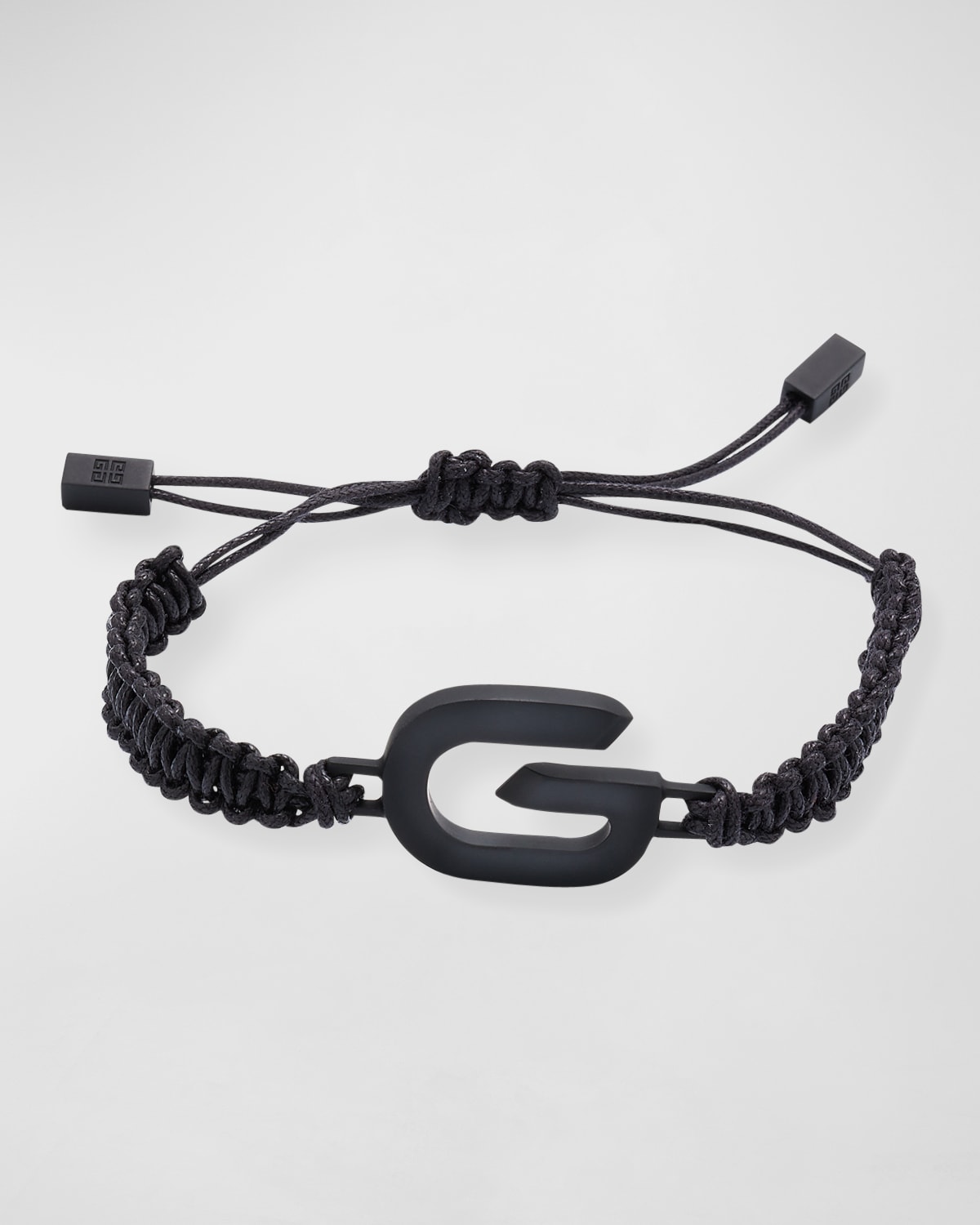 Givenchy Men's G-link Cord Bracelet In Black