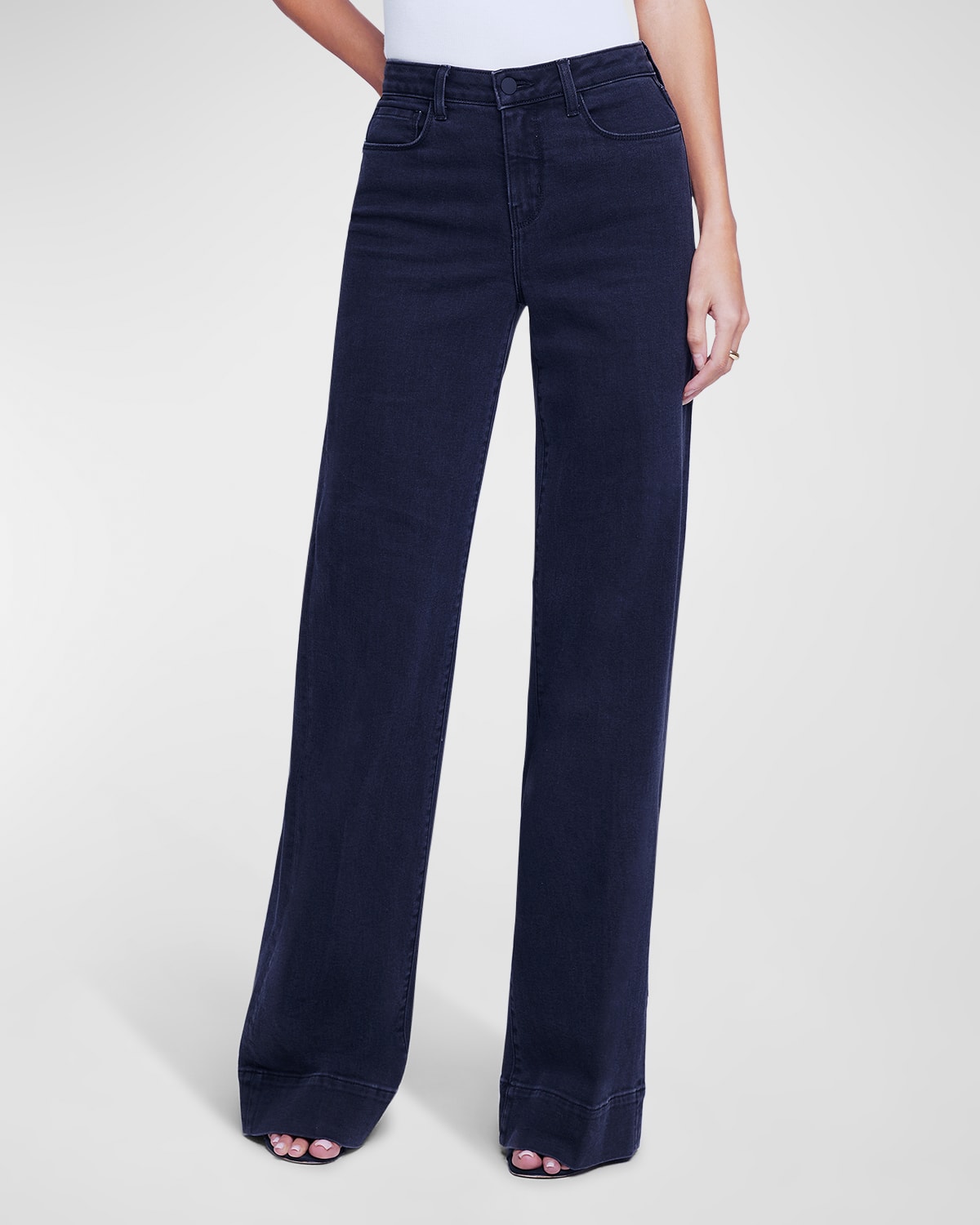L'Agence Madden High Rise Wide-Leg Jeans