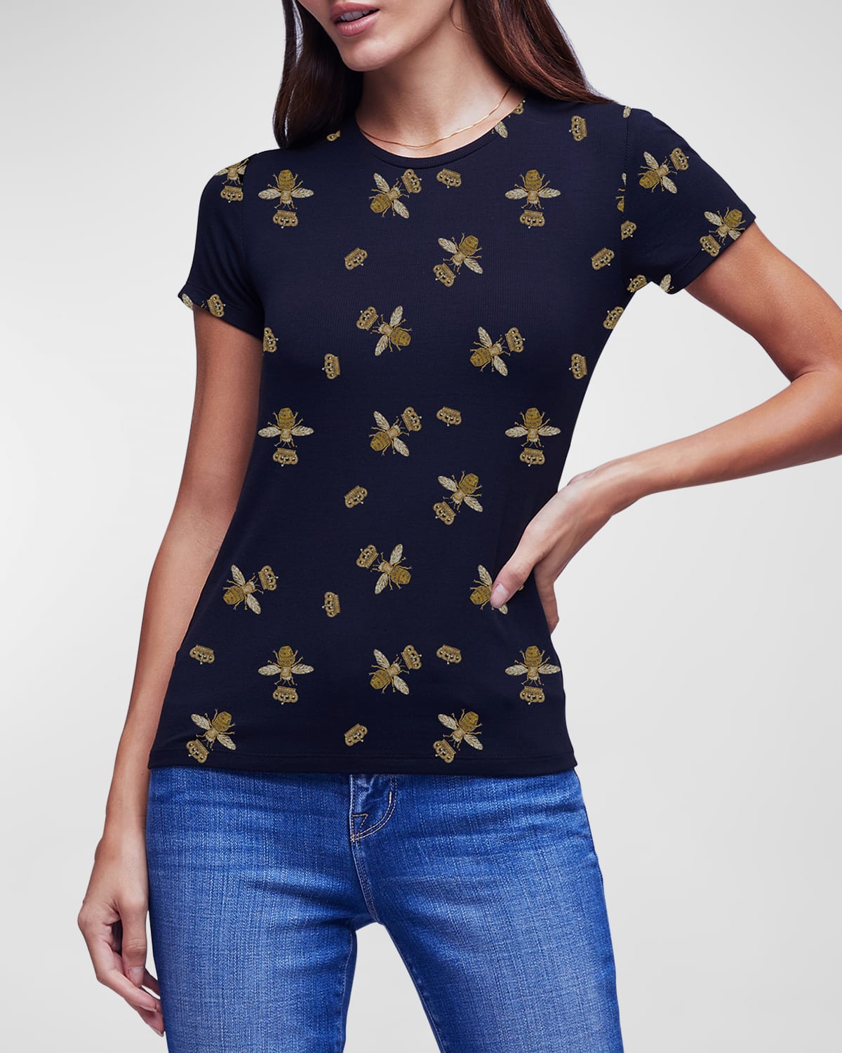 L AGENCE RESSI QUEEN BEE CREWNECK TEE