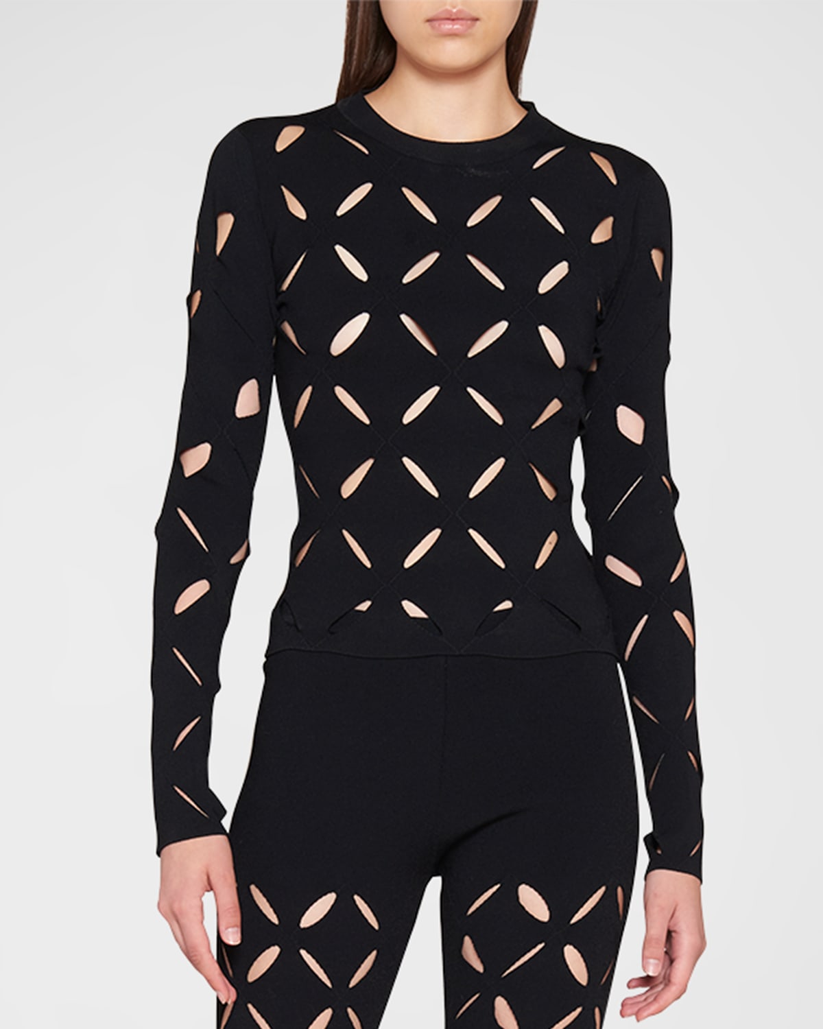 Slashed Knit Sweater