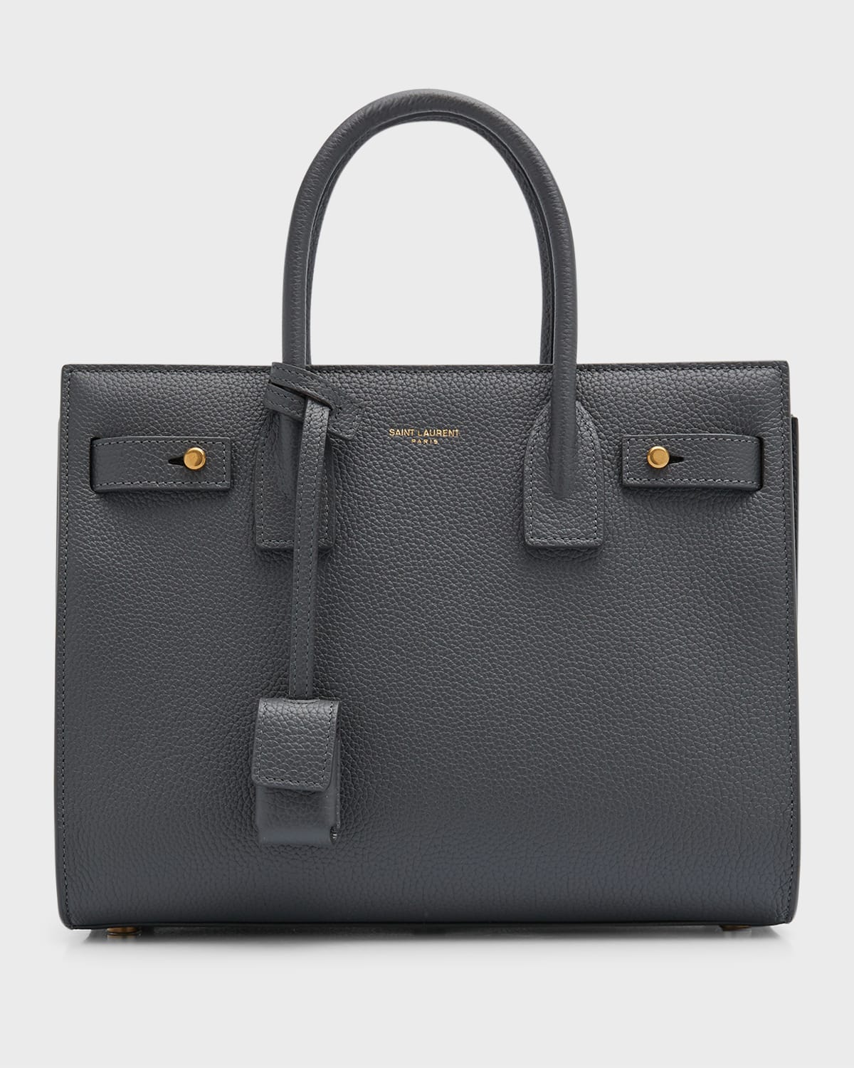Saint Laurent Sac De Jour Baby Leather Crossbody Bag In 1112 Storm